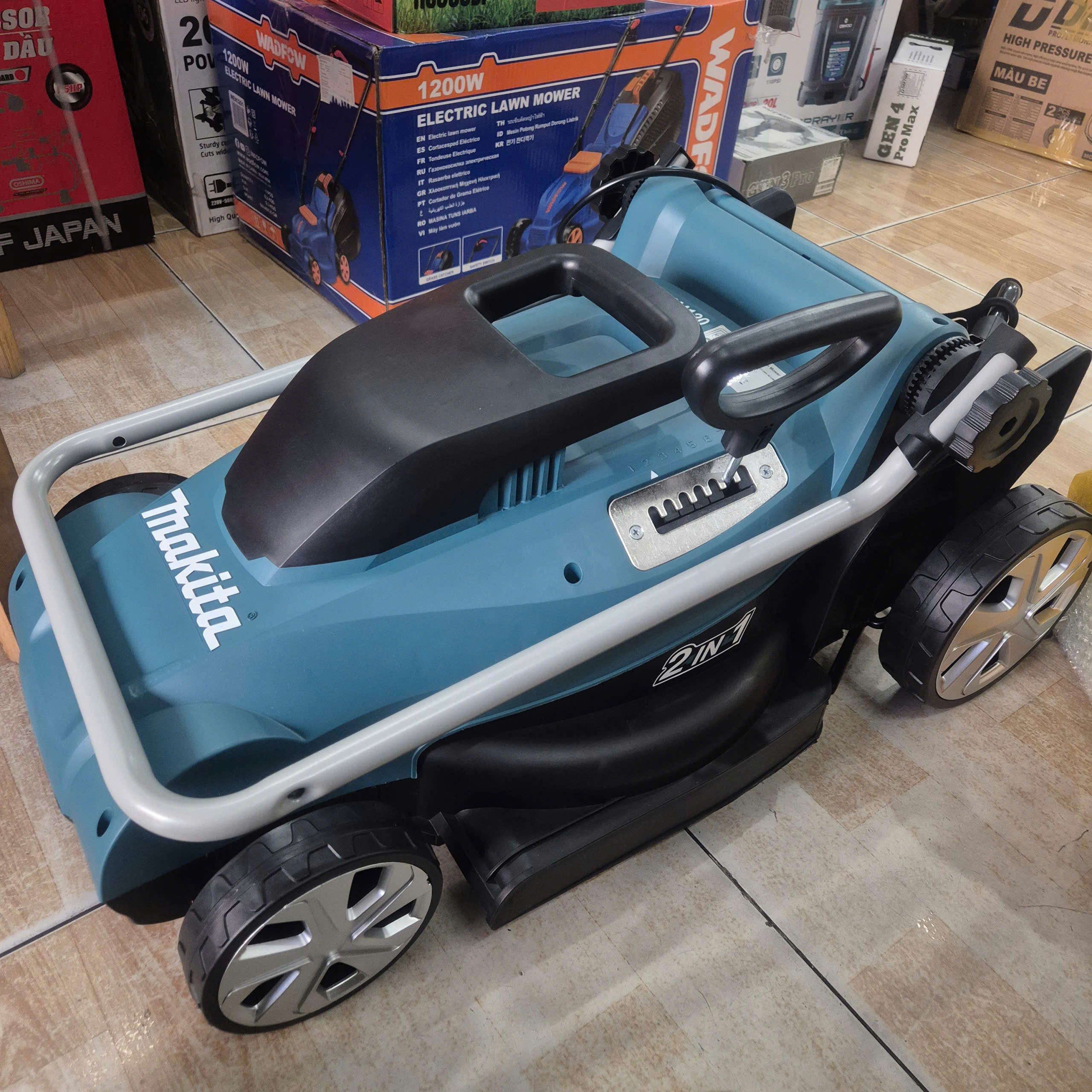 Máy cắt cỏ đẩy MAKITA ELM4120 (dùng điện)