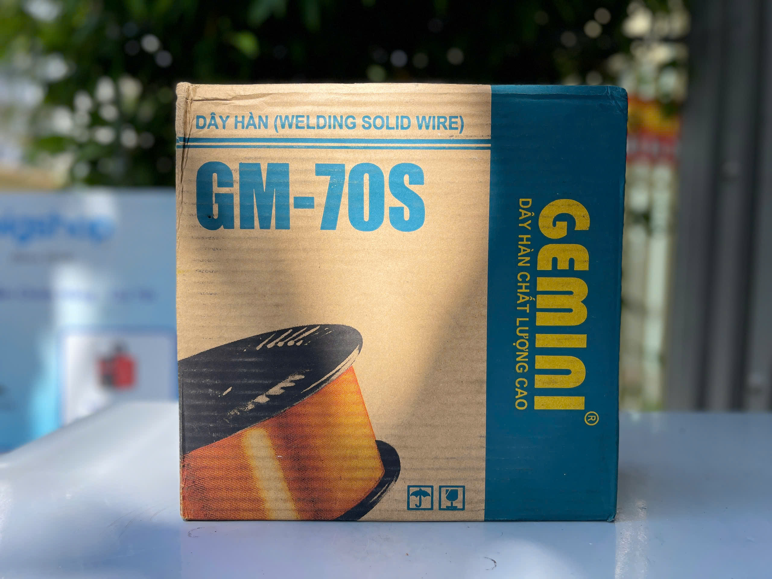 Cuộn dây hàn 1kg,  5kg  siez 0.8mm, 1.0mm không thuốc (dùng khí) GM-70S GEMINI Kim Tín