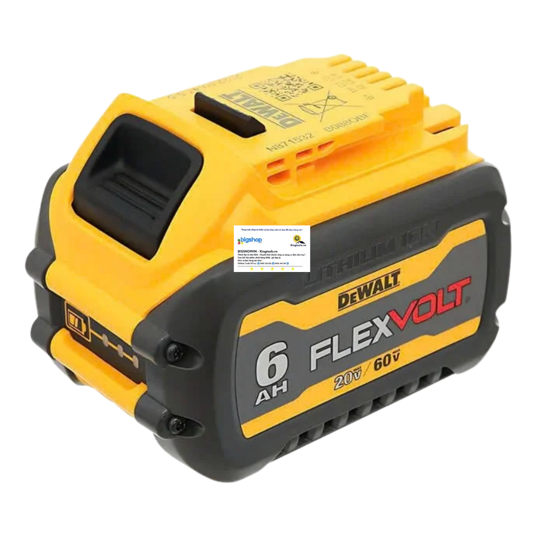Pin Flexvolt 20V/60V - 6.0Ah DEWALT DCB606-B1