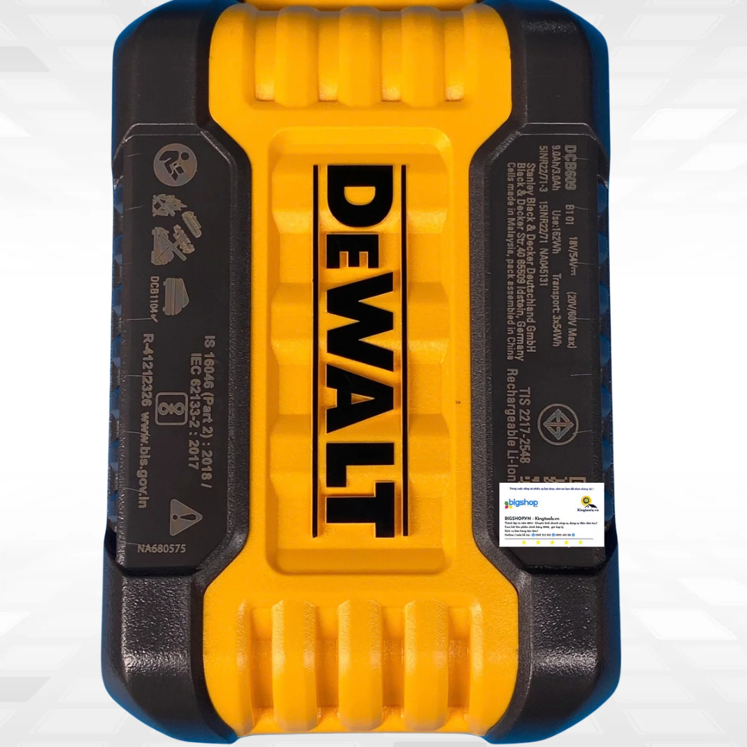 Pin Flexvolt 20V/60V - 9.0Ah DEWALT DCB609-B1