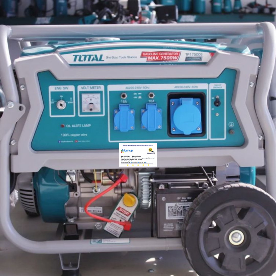 Máy phát điện dùng xăng Total TP175006 - Công suất 7.5kW