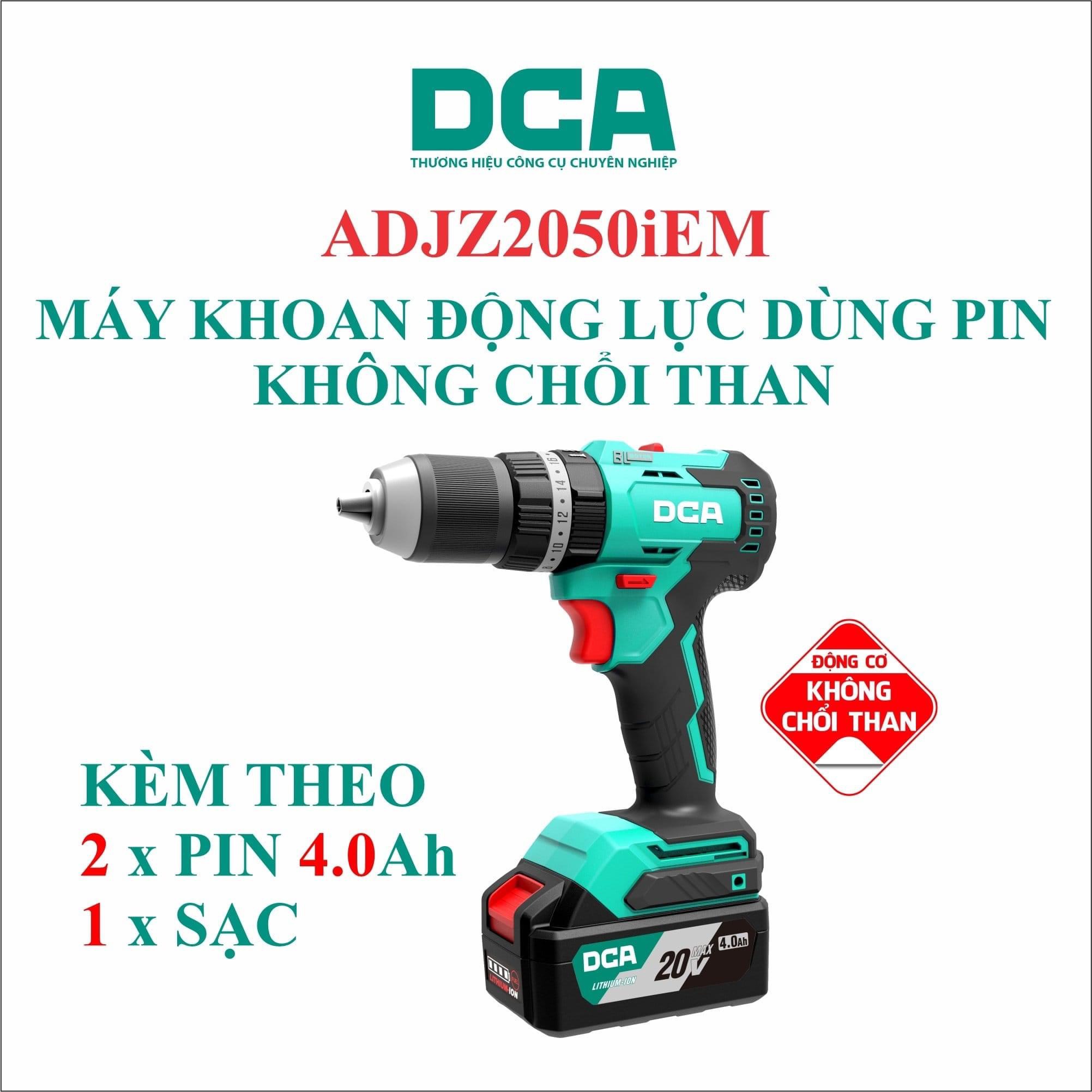 Máy khoan động lực dùng pin không chổi than DCA ADJZ2050iEM