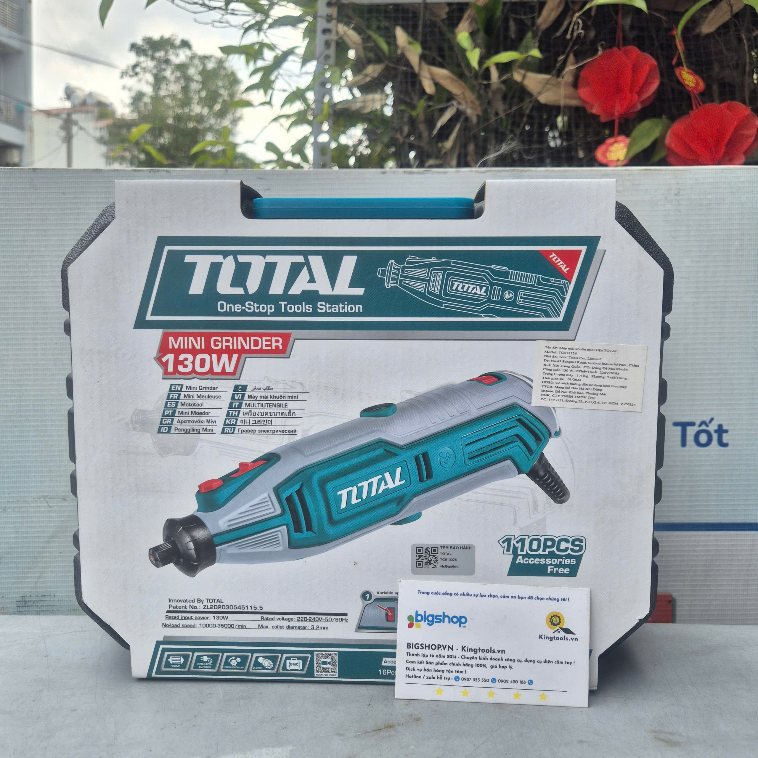 Máy mài khuôn mini Total TG513326