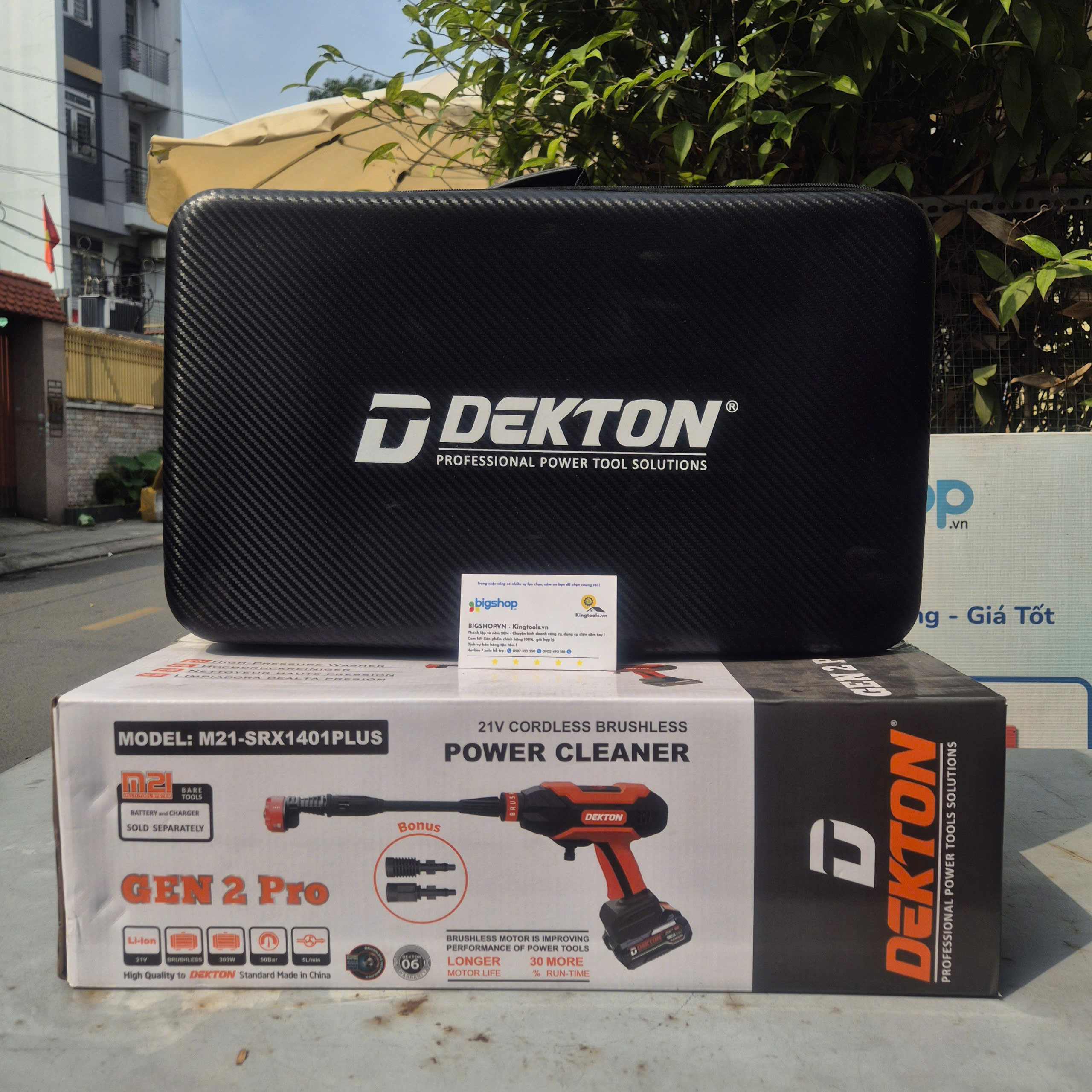 Máy rửa xe pin DEKTON M21-SRX1401PLUS  ( thân máy )