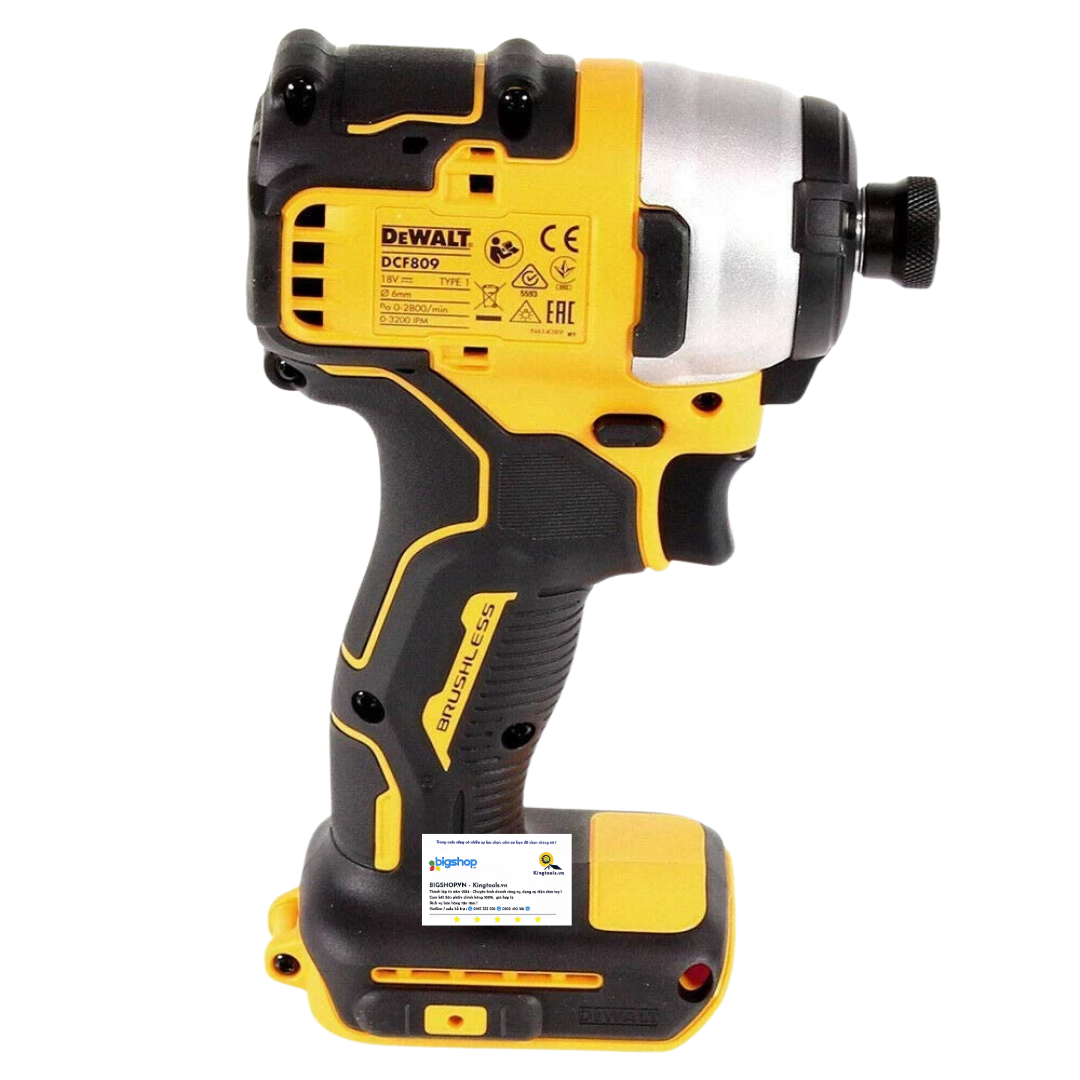 Máy vặn vít dùng pin 18V/20V DEWALT DCF809N-KR - Thân máy (Lực siết 190Nm)