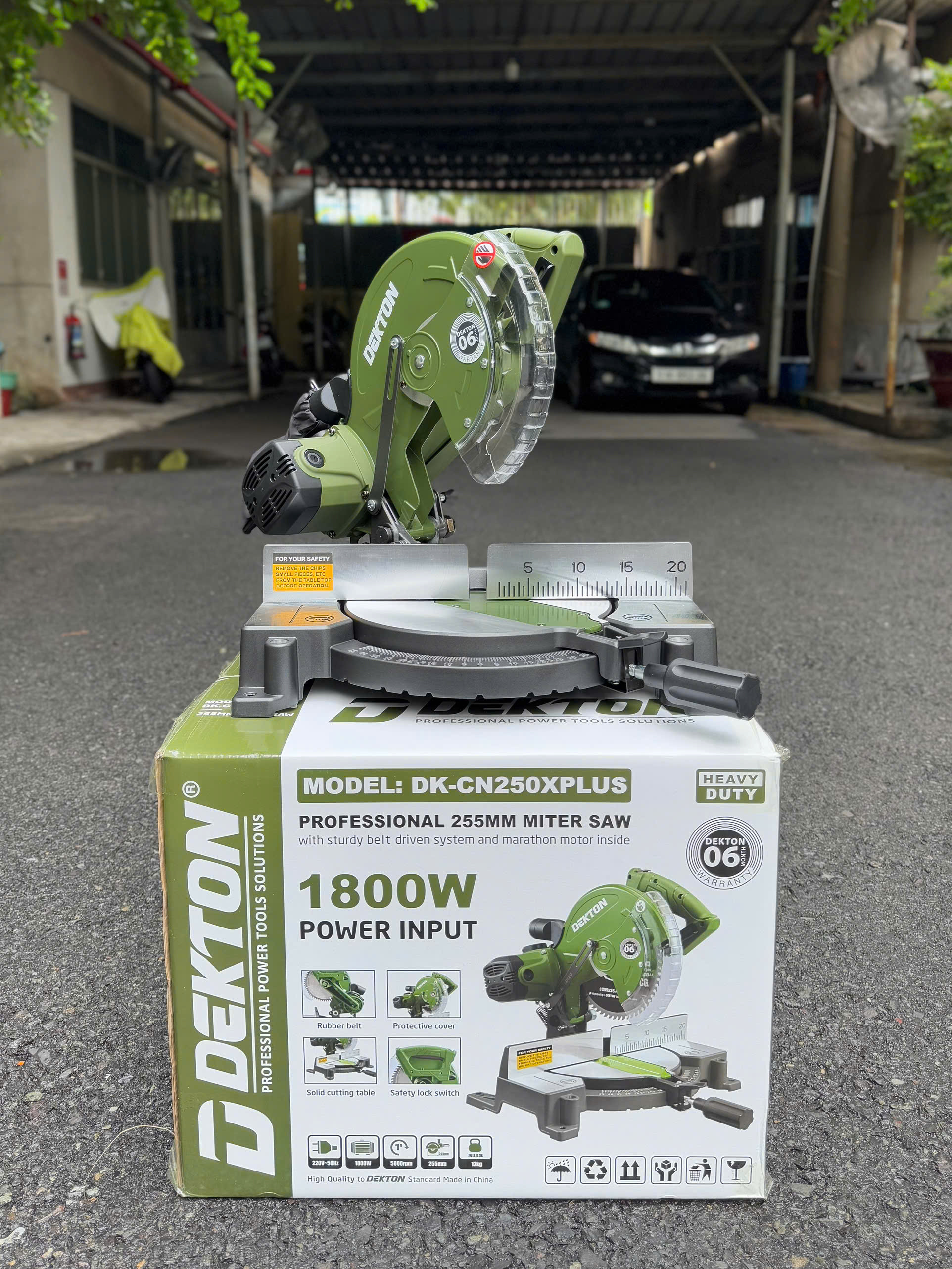 Máy cắt nhôm DEKTONDK DK-CN250XPLUS, 1800W, 255mm