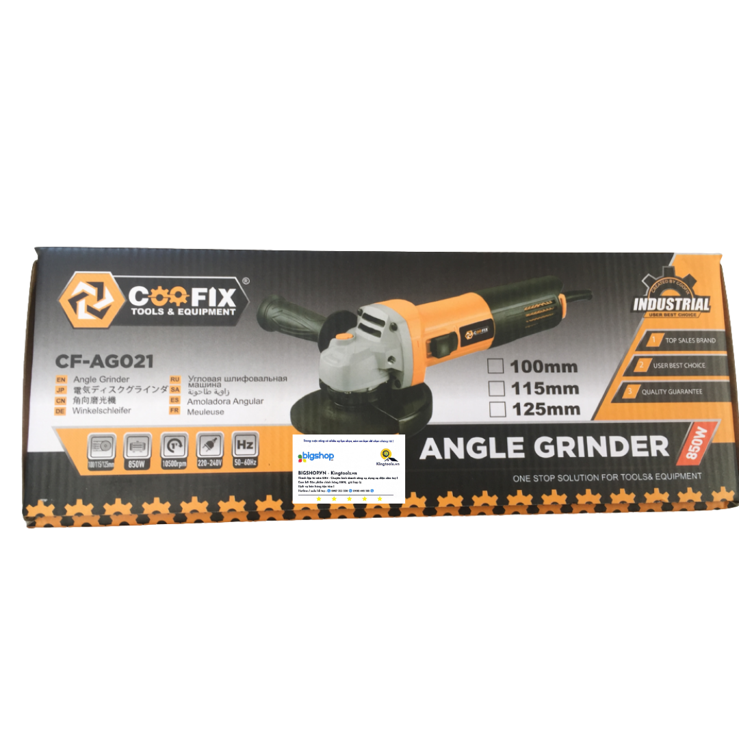 Máy mài góc COOFIX CF-AG021 (CS 850W, đĩa 100mm)