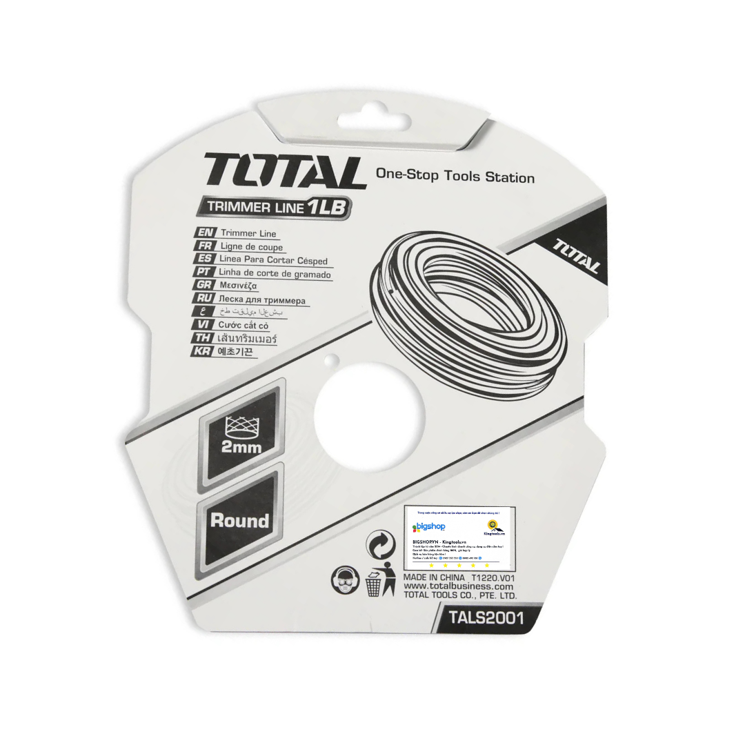 Cước cắt cỏ TOTAL TALS2001 - 2.0mm