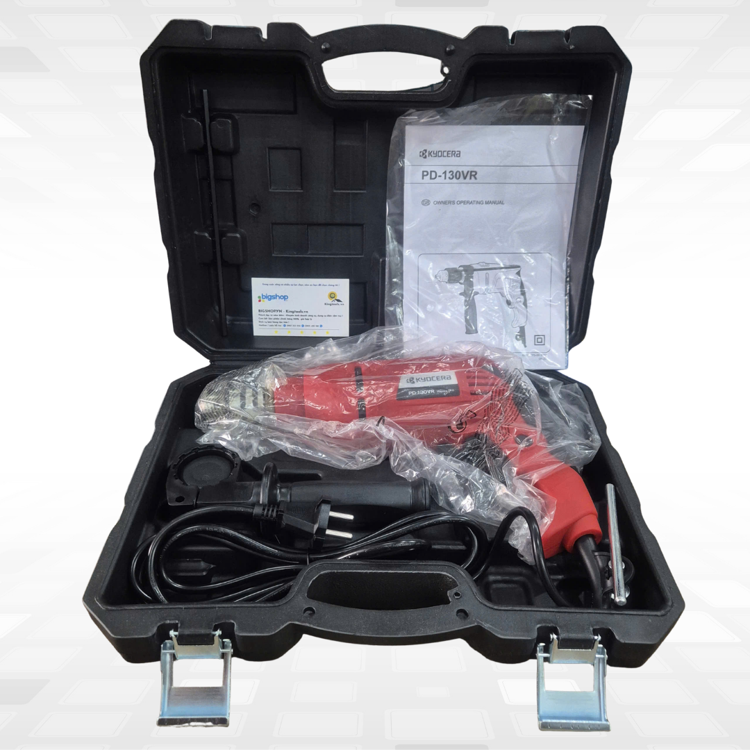 Máy khoan điện cầm tay KYOCERA PD-130VR (Công suất 650W, mũi 13mm)
