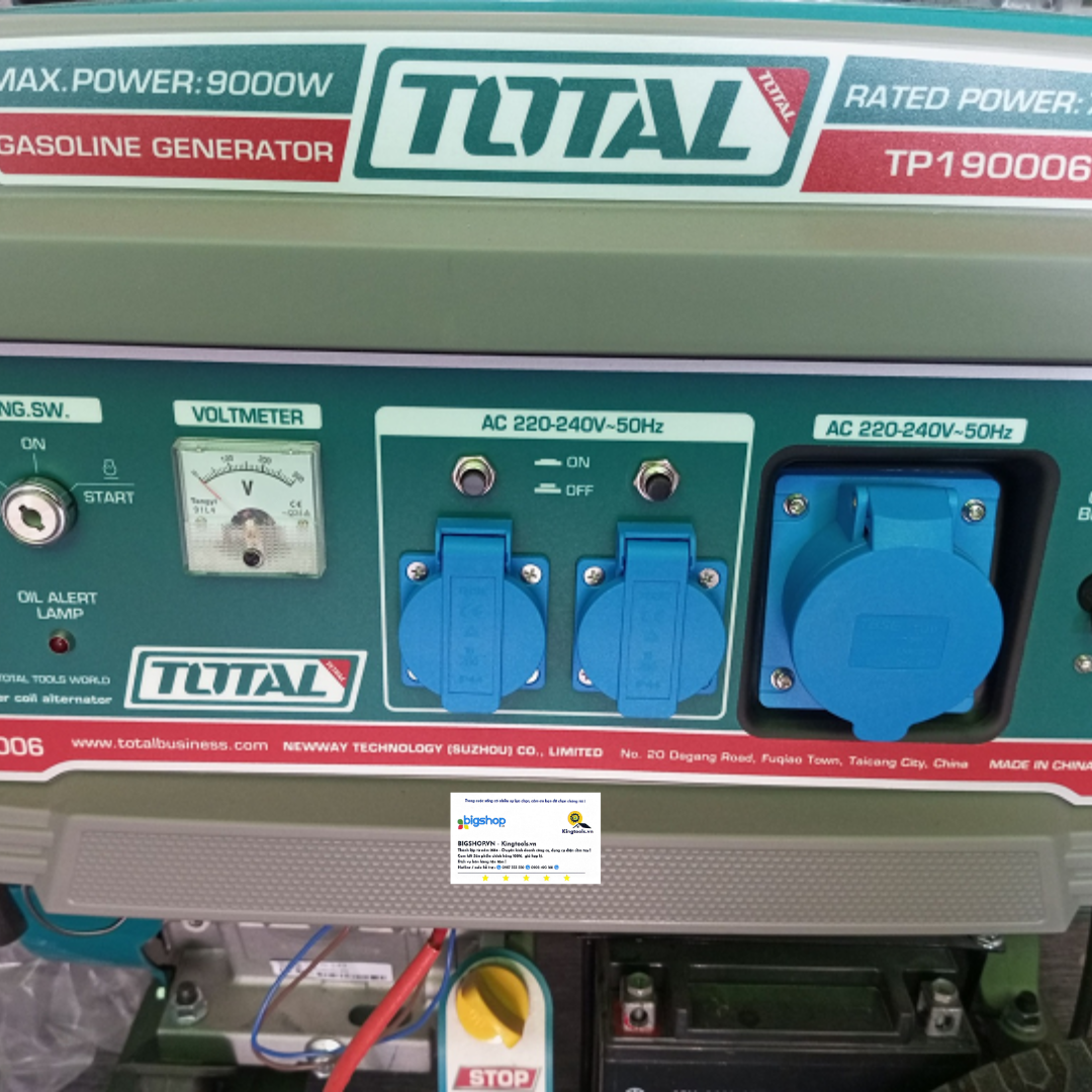 Máy phát điện dùng xăng TOTAL TP190006 - Công suất 9.0kW