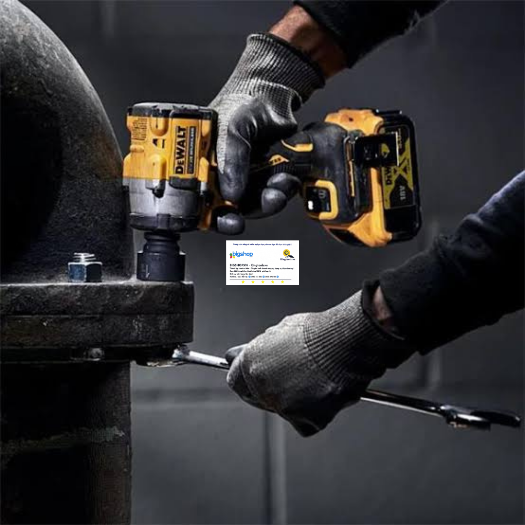 Máy siết bulong pin 20V DEWALT DCF921N-B1 - Thân máy (Lực siết 407Nm)