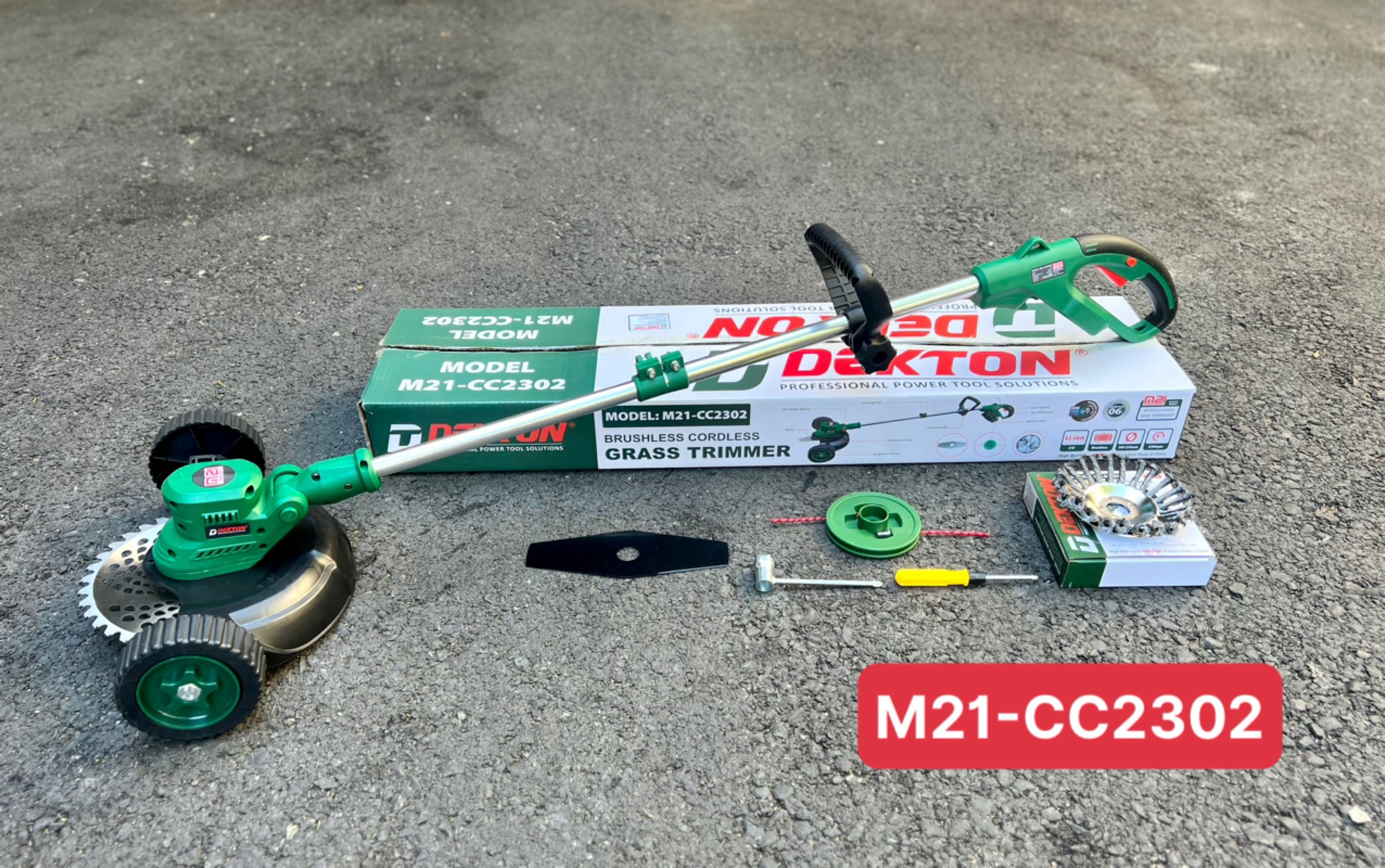 Máy cắt cỏ dùng pin Dekton M21-CC2302  ( thân máy)
