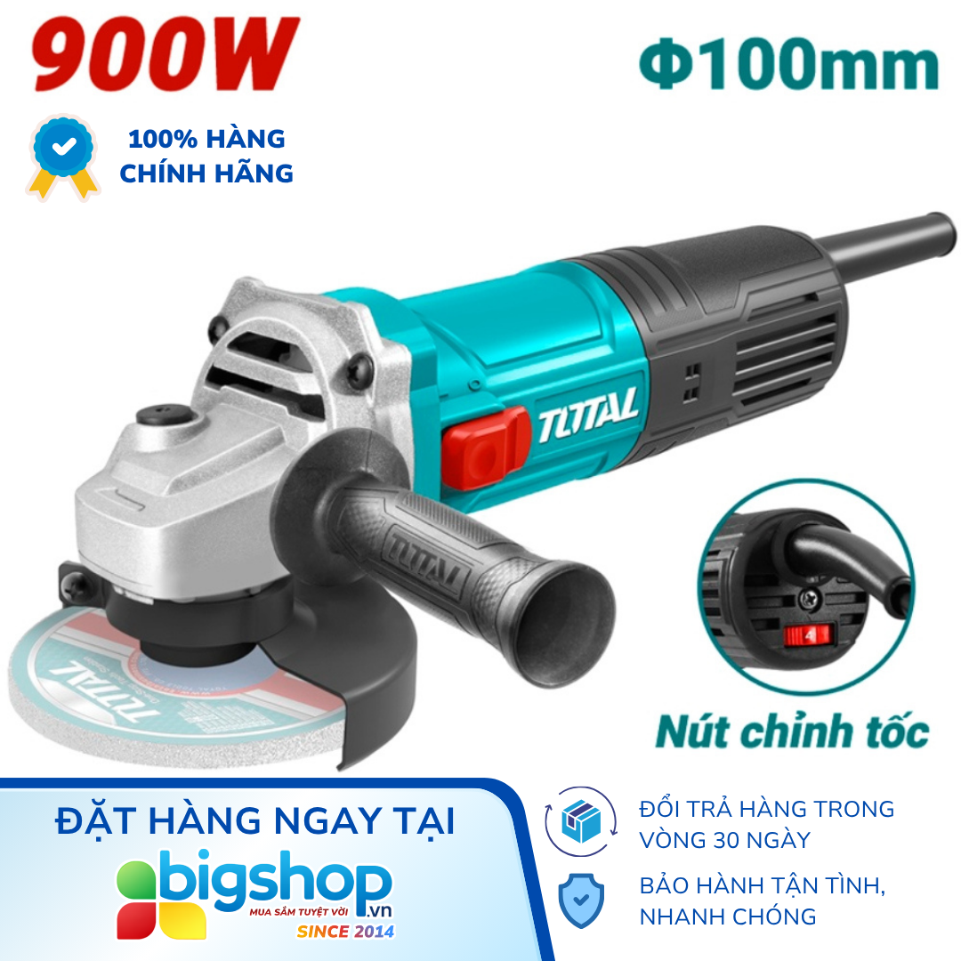 Máy mài góc TOTAL TG109100565 (Công suất 900W, Đĩa 100mm)