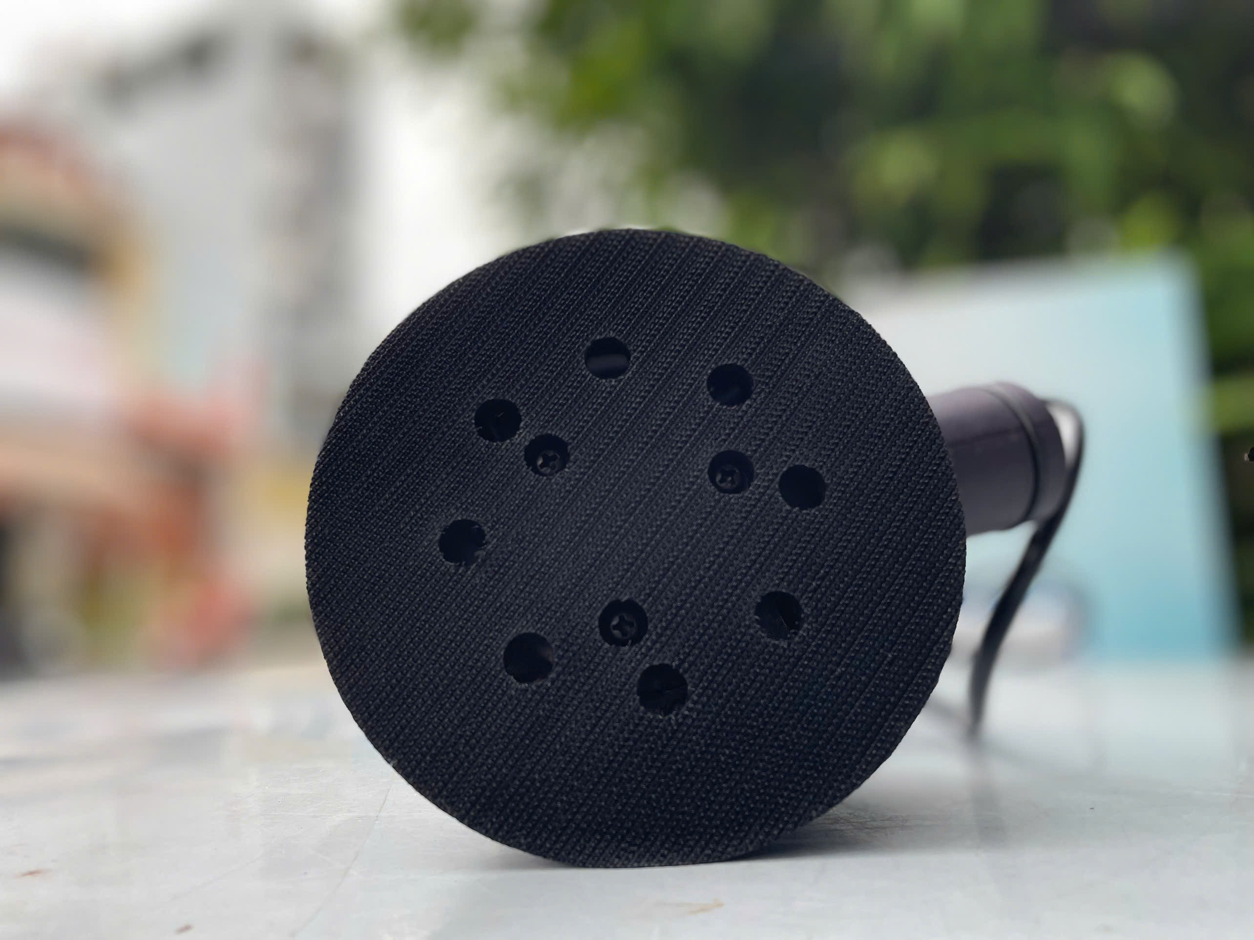 Máy chà nhám rung tròn Makute OS005 có chỉnh tốc, 350w