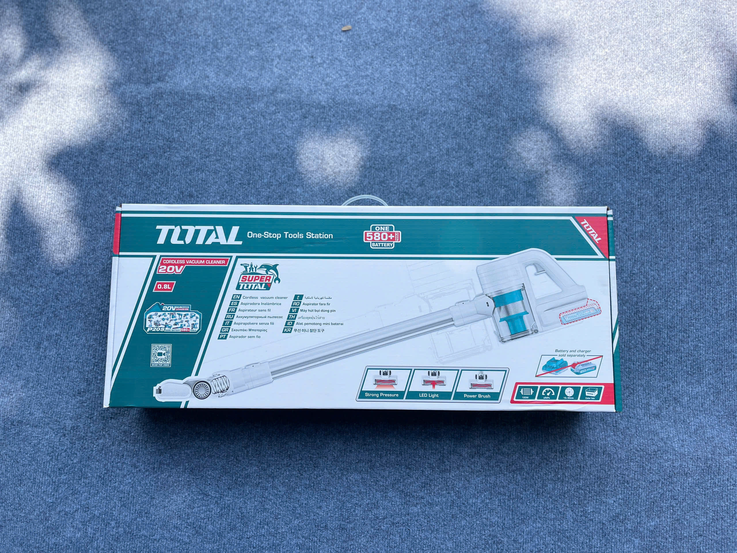 Máy hút bụi 0.8L dùng pin 20V Total TVLI20061 - Thân máy