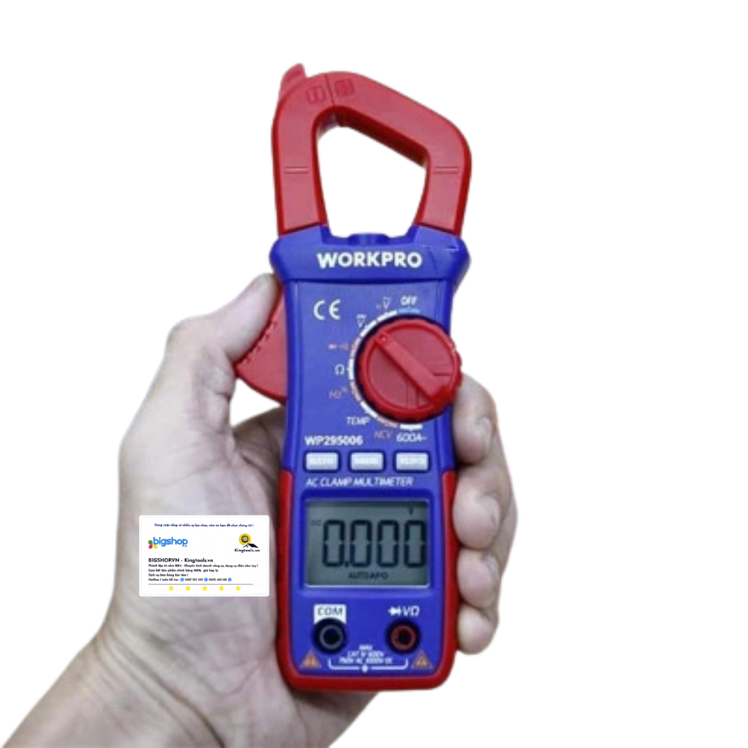 Đồng hồ đo điện vạn năng, Ampe kìm kỹ thuật số Workpro WP295006