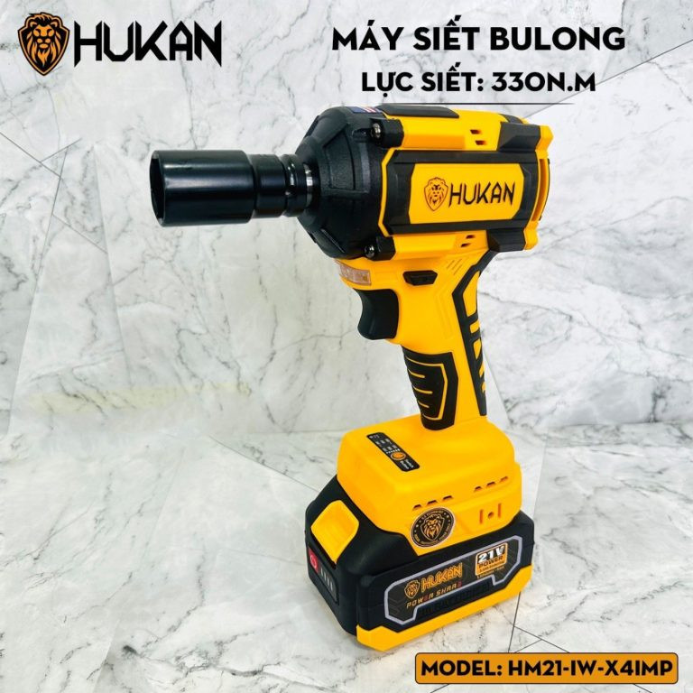 Máy siết bulong dùng pin Hukan HM21-IW-X4IMP ( Thân máy + 2 pin 3.0 + sạc ADT21)