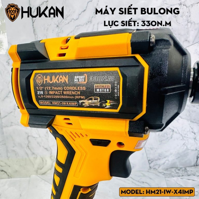 Máy siết bulong dùng pin Hukan HM21-IW-X4IMP ( Thân máy + 2 pin 3.0 + sạc ADT21)