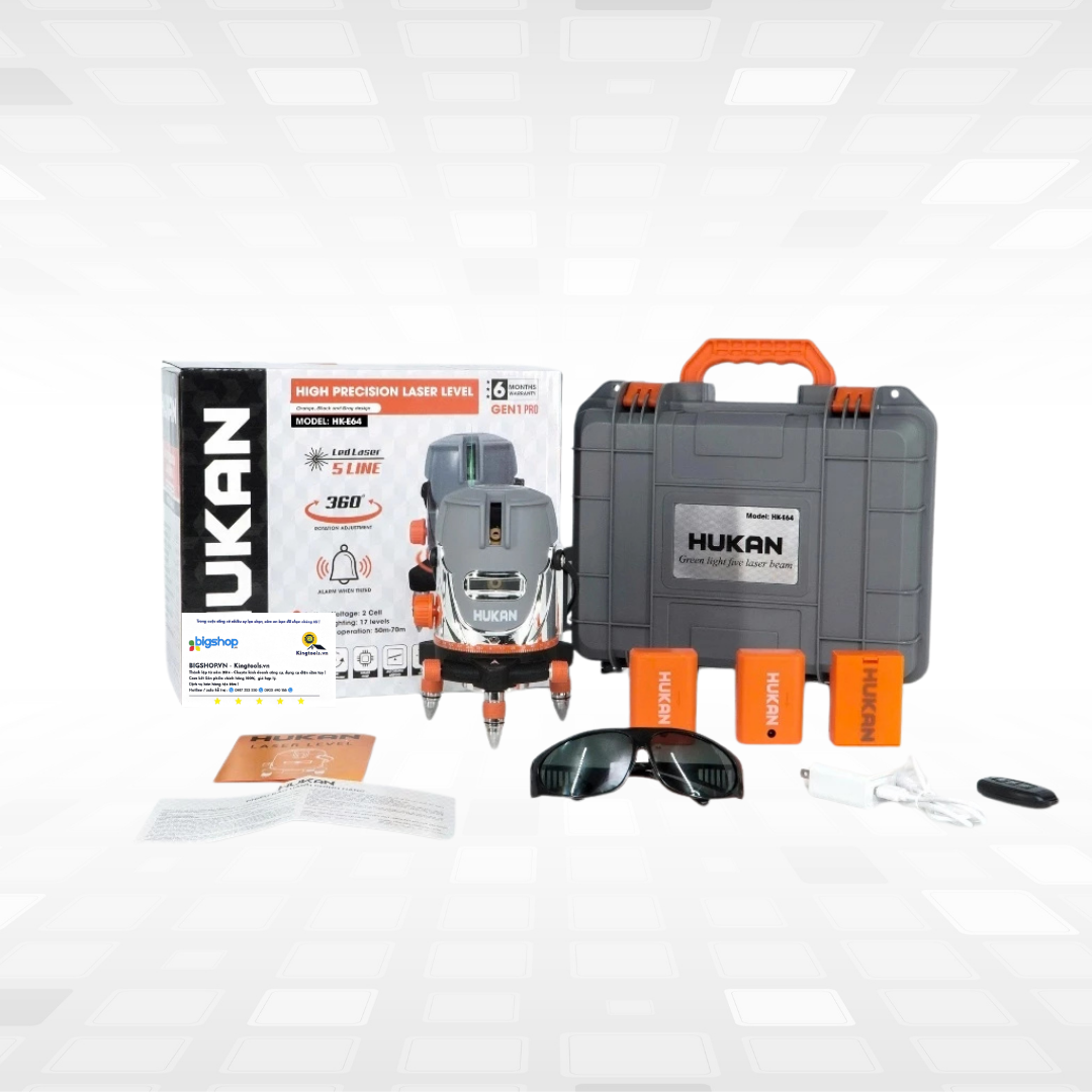 Máy cân bằng laser 5 tia xanh HUKAN HK-E64 (GEN 1 PRO)
