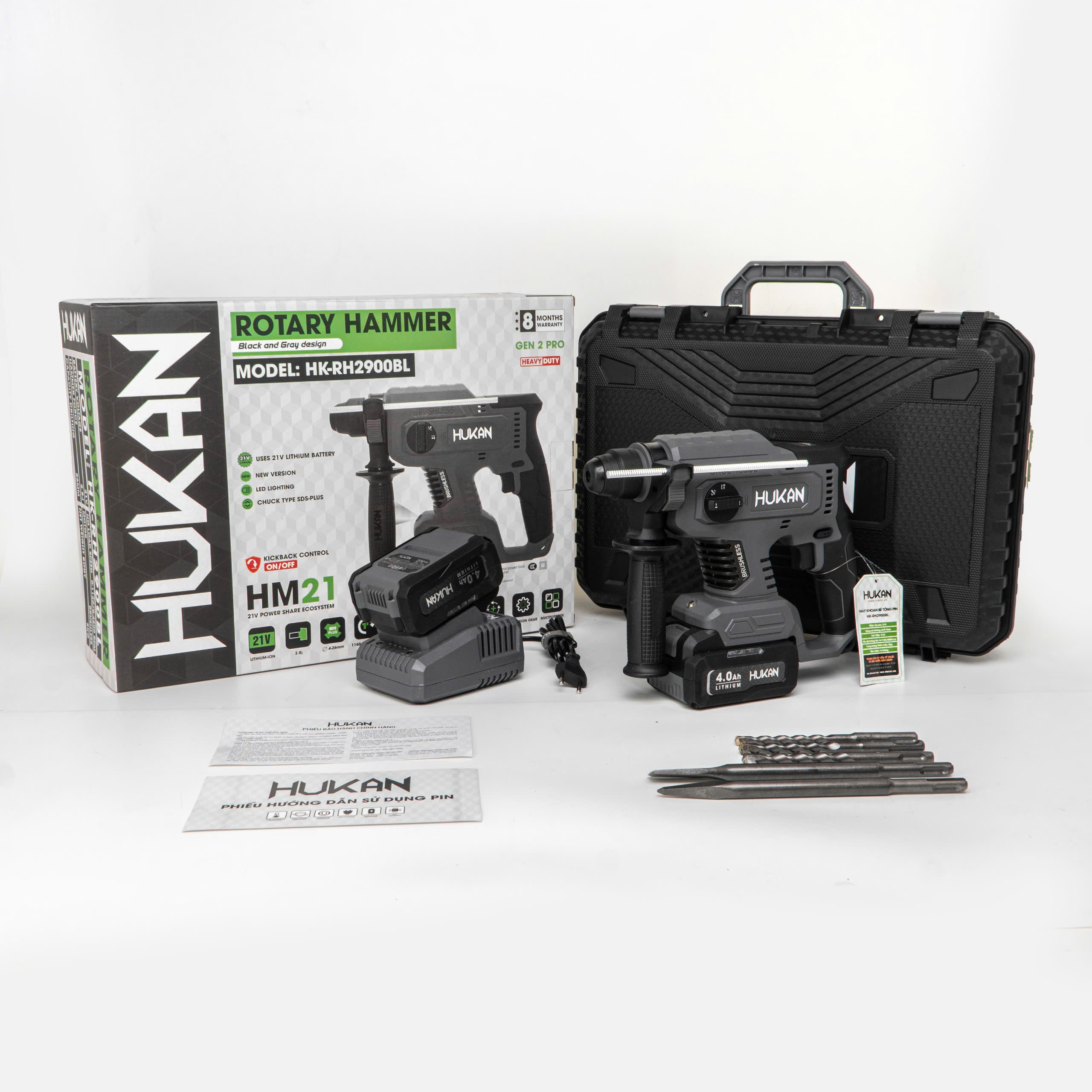 Máy khoan bê tông 3 chức năng Hukan HK-RH2900BL