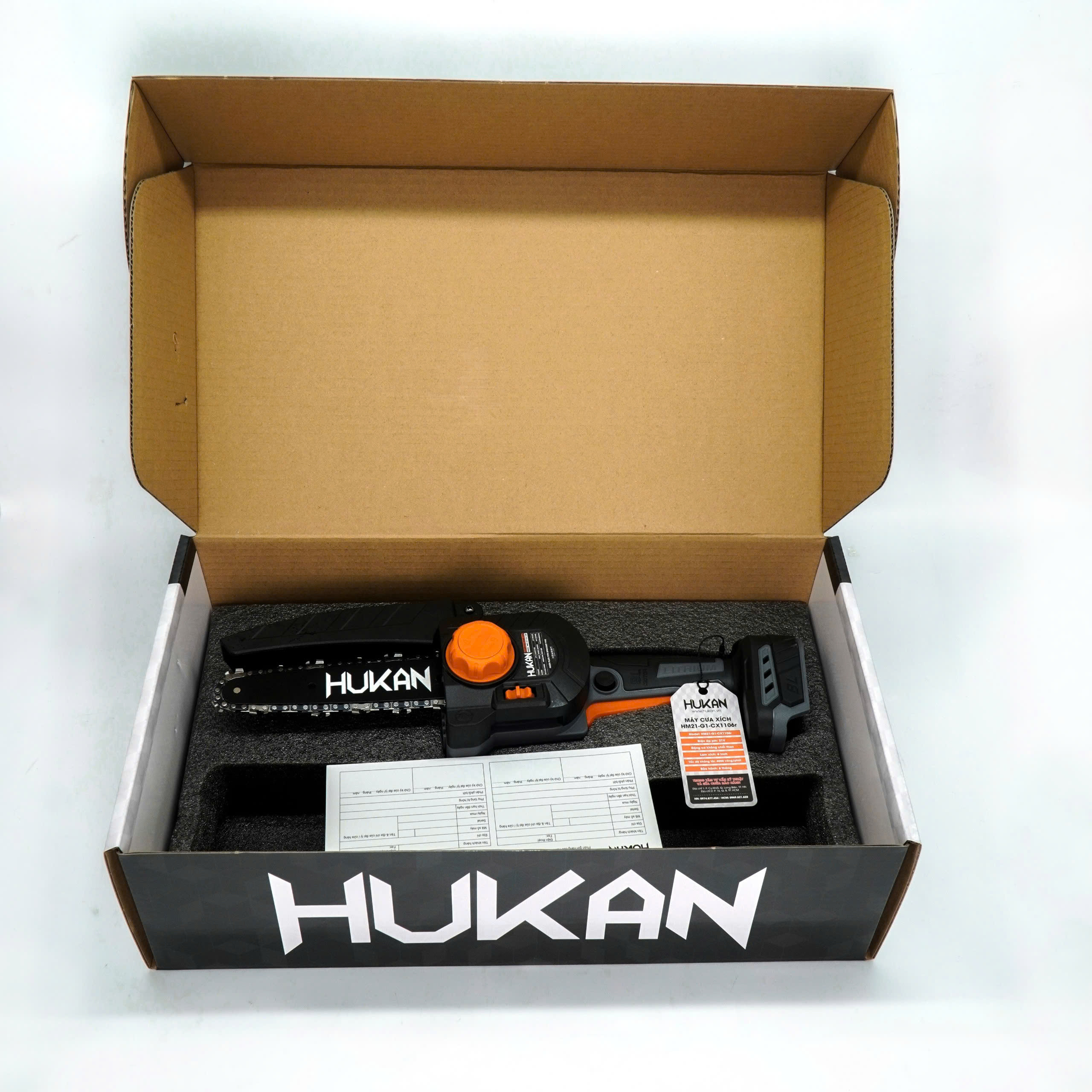 Thân máy cưa xích pin 6 INCH Hukan HM21-G1-CX1106r