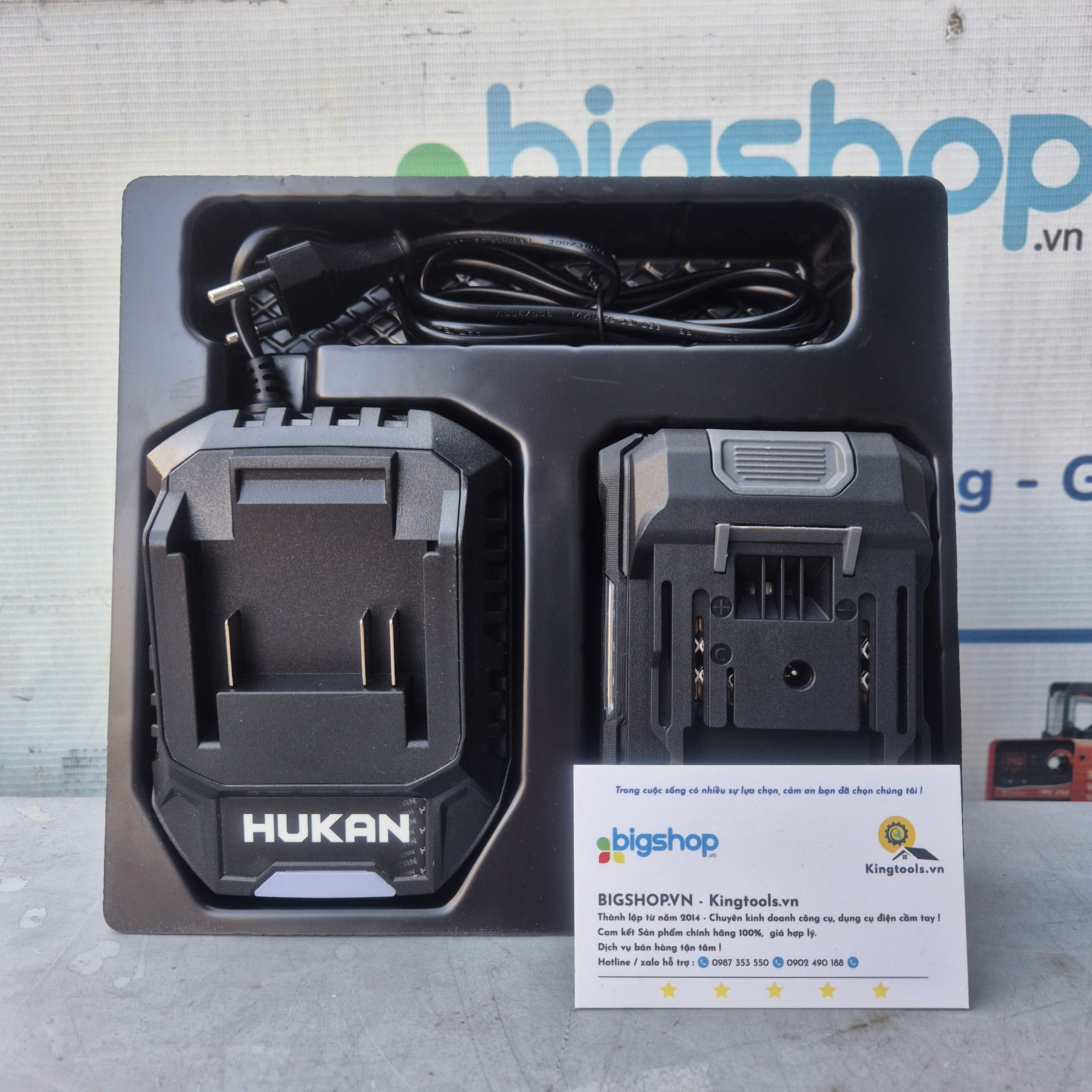 Bộ pin 4.0Ah và sạc 1.5Ah (Gen 2) HUKAN CB-FX4000