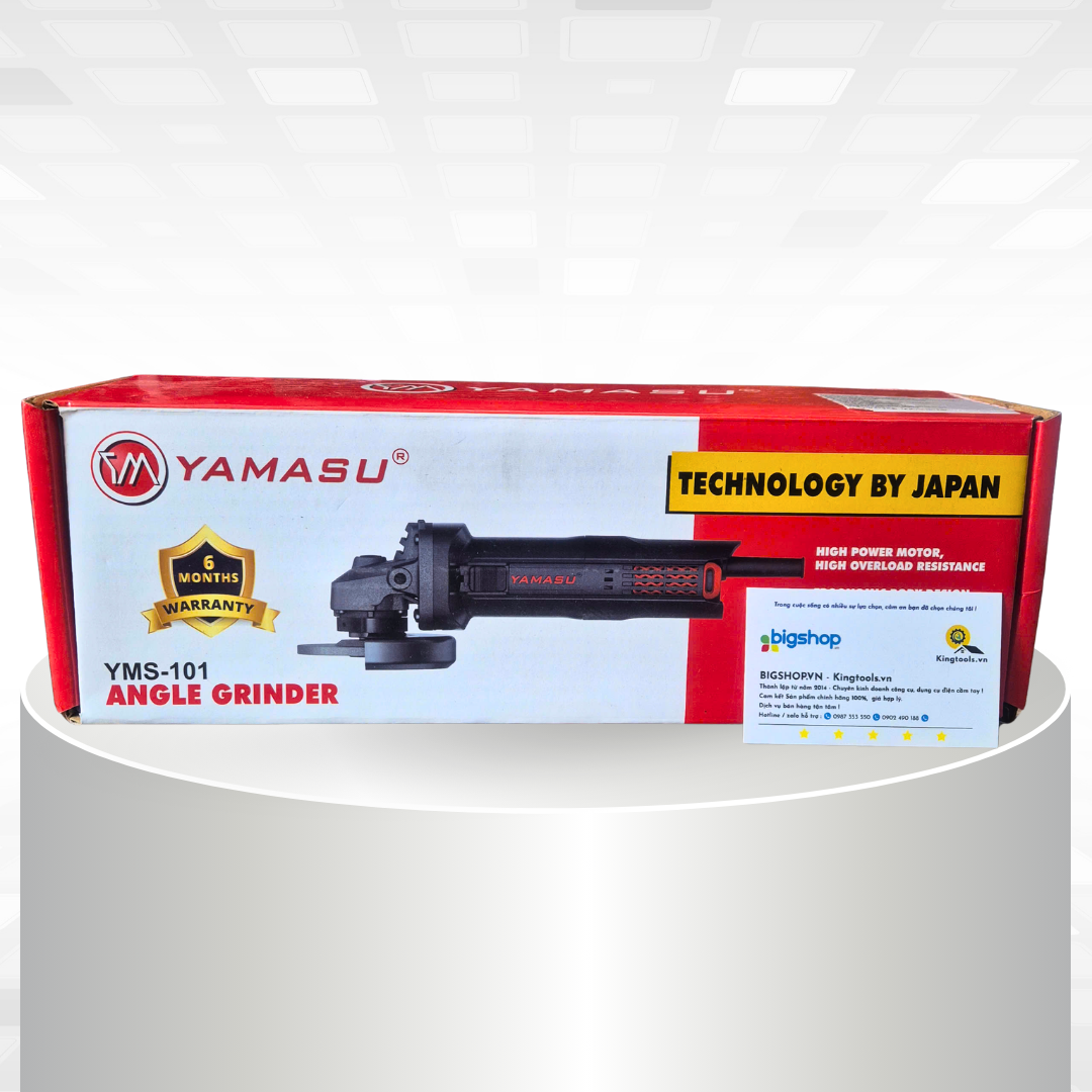 Máy mài góc tay ngắn YAMASU YMS-101 (Công tắc sườn - 900W)