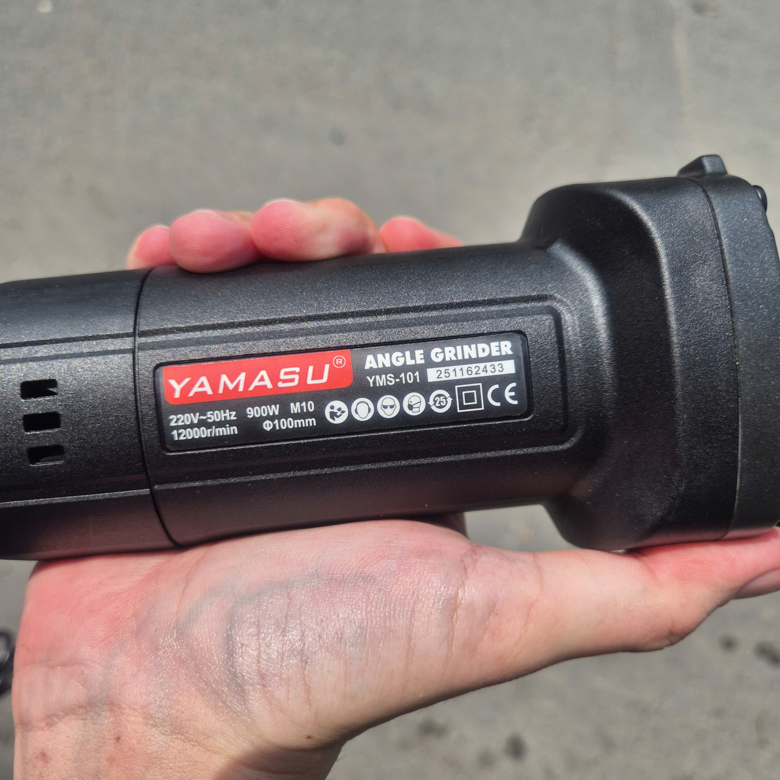 Máy mài góc tay ngắn YAMASU YMS-101 (Công tắc sườn - 900W)