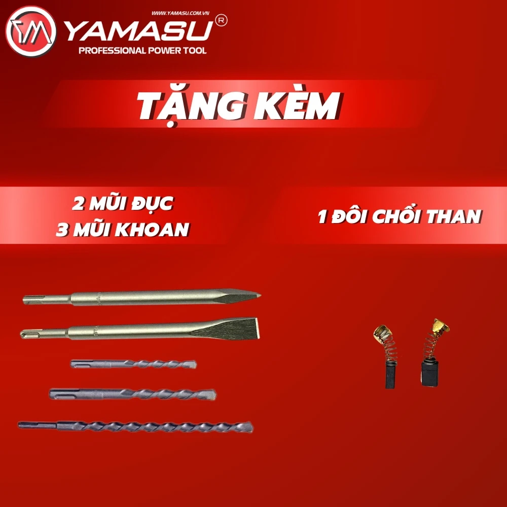 Máy khoan bê tông đảo chiều công tắc Yamasu YMS-26B