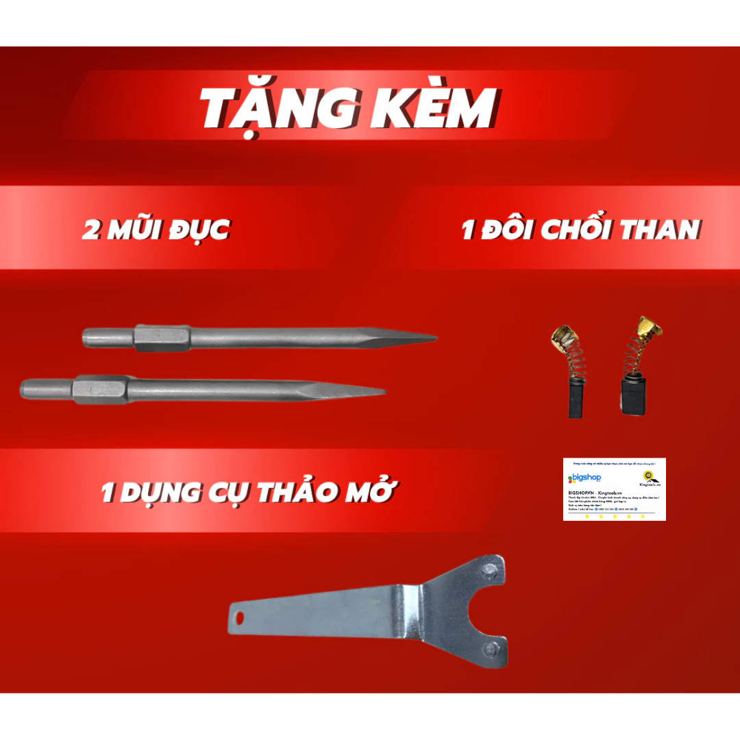 Máy đục bê tông YAMASU YMS-65AG2 (Mũi 30 ly, CS 2000W, 50J)