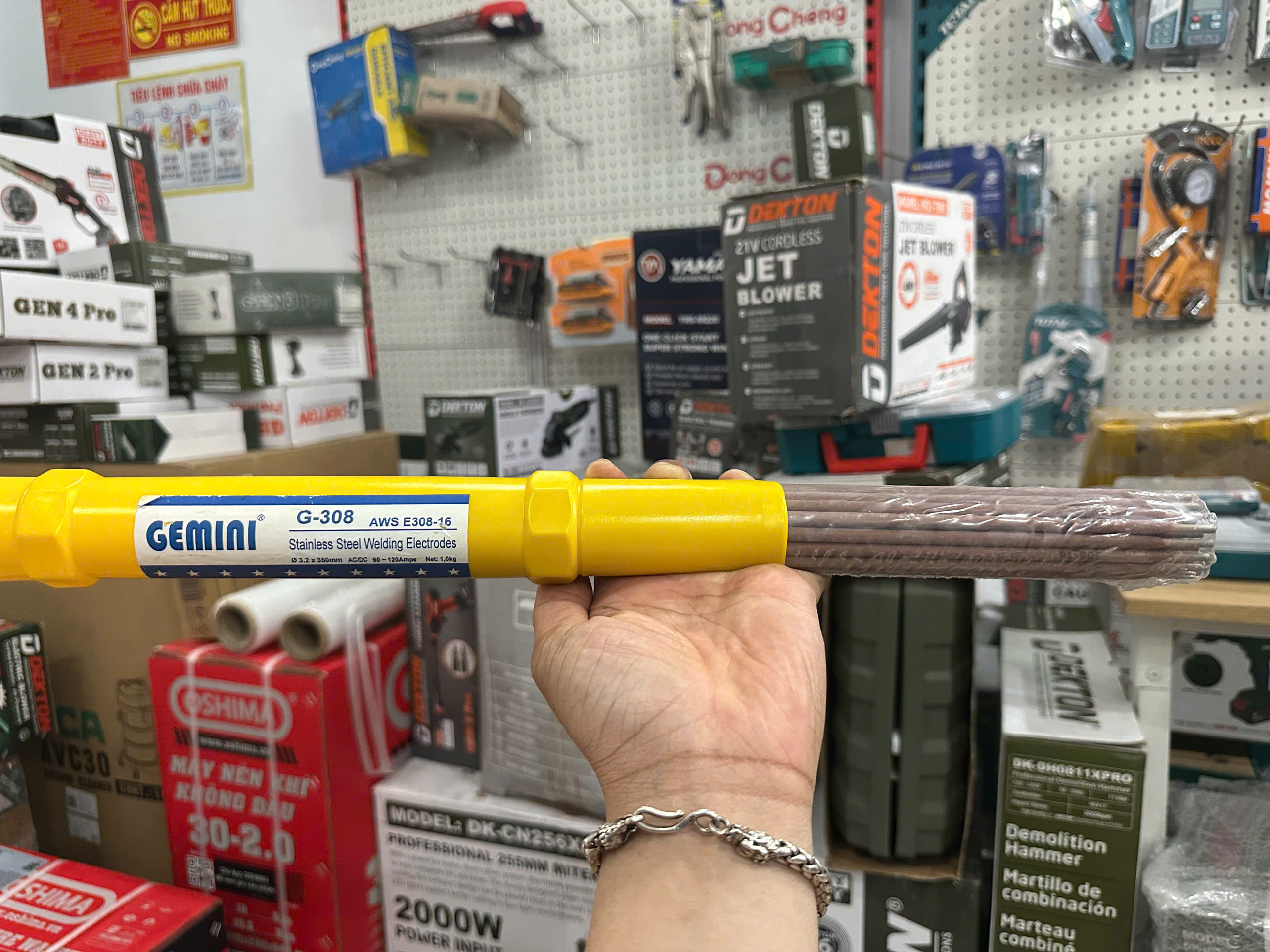 Que hàn inox Gemini G-308 đủ size - 1KG (2.0 - 4.0mm)
