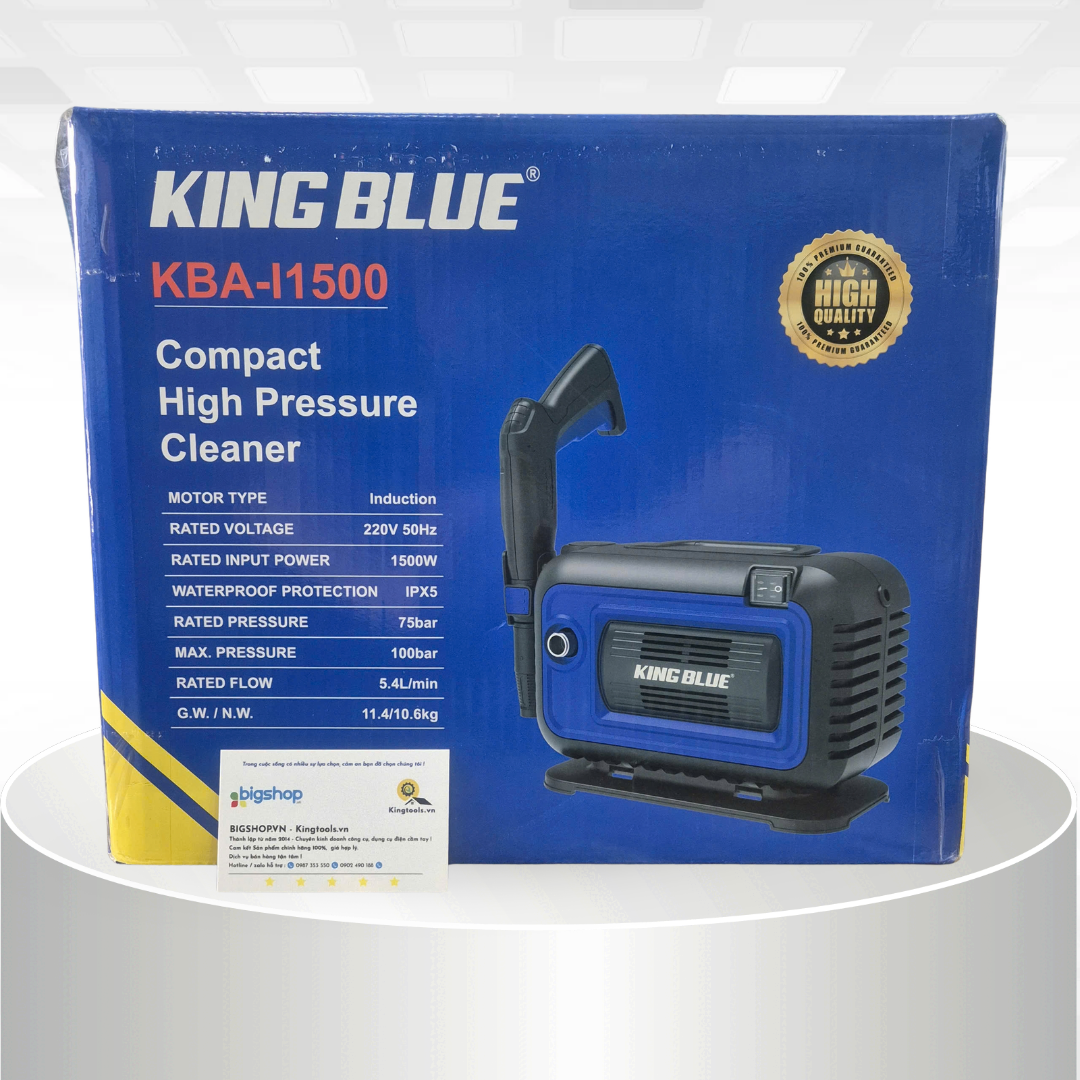 Máy rửa xe cao áp KINGBLUE KBA-I1500 (Công suất 1500W)