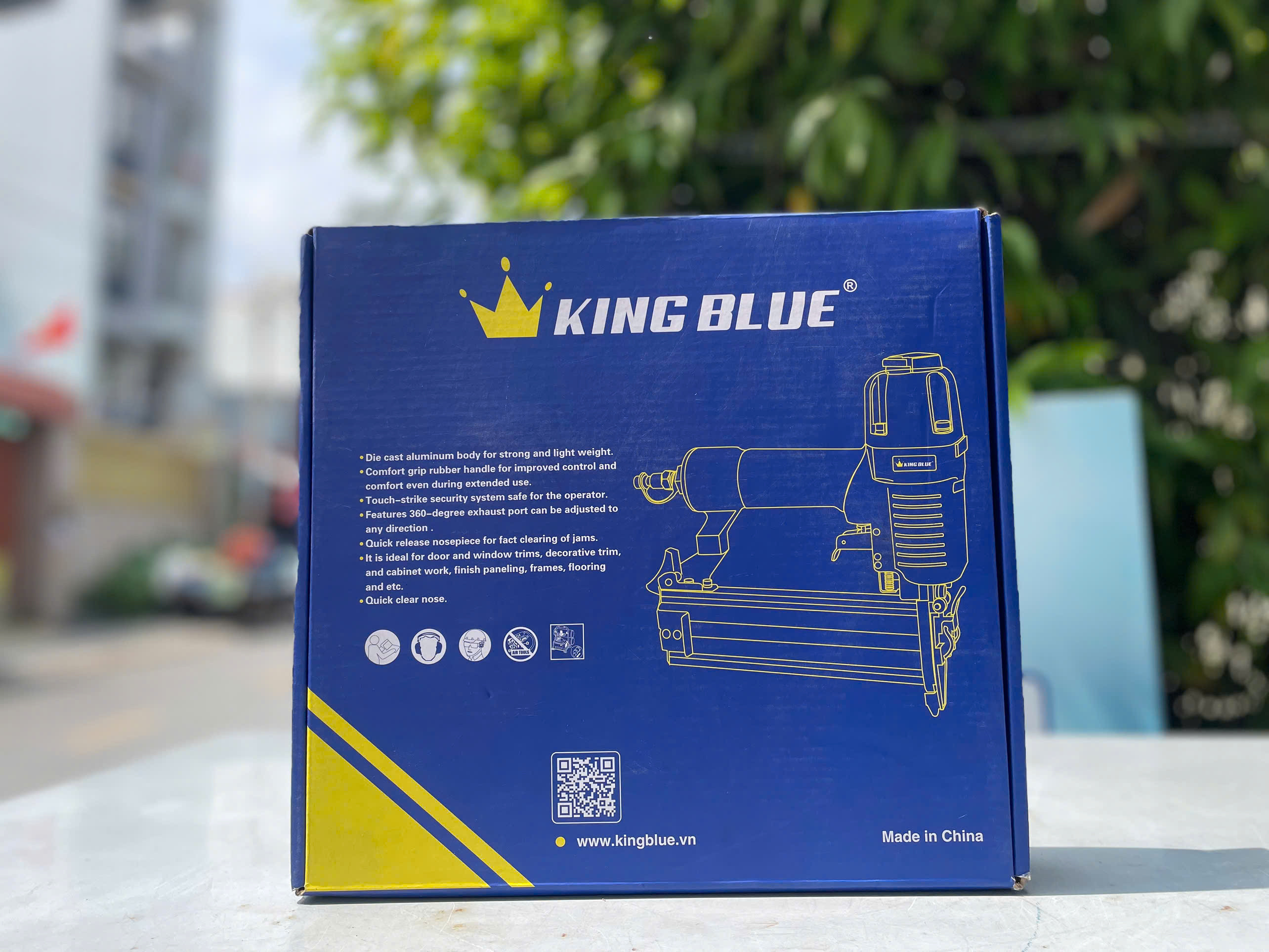 Súng Bắn Đinh Khí Nén Cao Cấp King Blue KBO-F3050