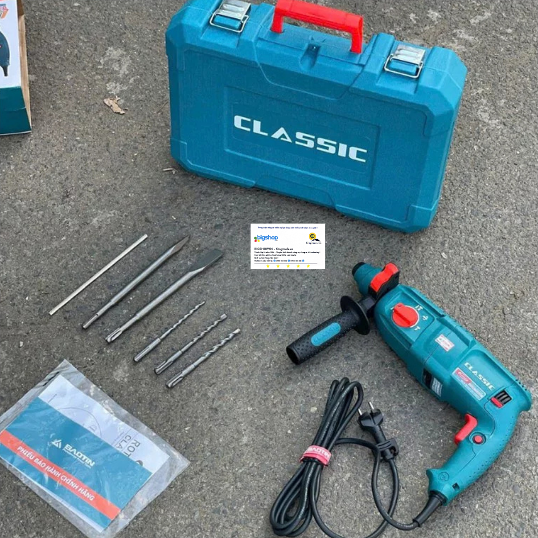 Máy khoan búa 3 chức năng CLASSIC CLA26DE (Công suất 1010W, mũi 26mm)