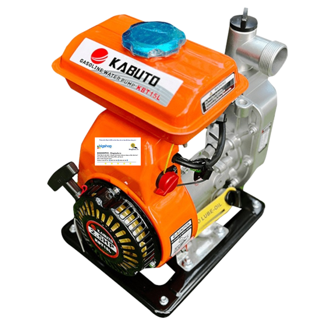 Máy bơm nước chạy xăng 1.5 inch KABUTO KBP15L (Công suất 2.5HP, 4 kỳ)