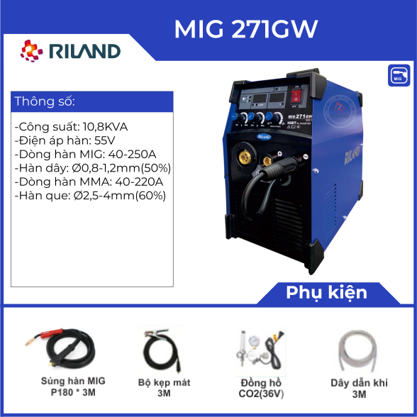 Máy hàn Mig RILAND MIG 271GW