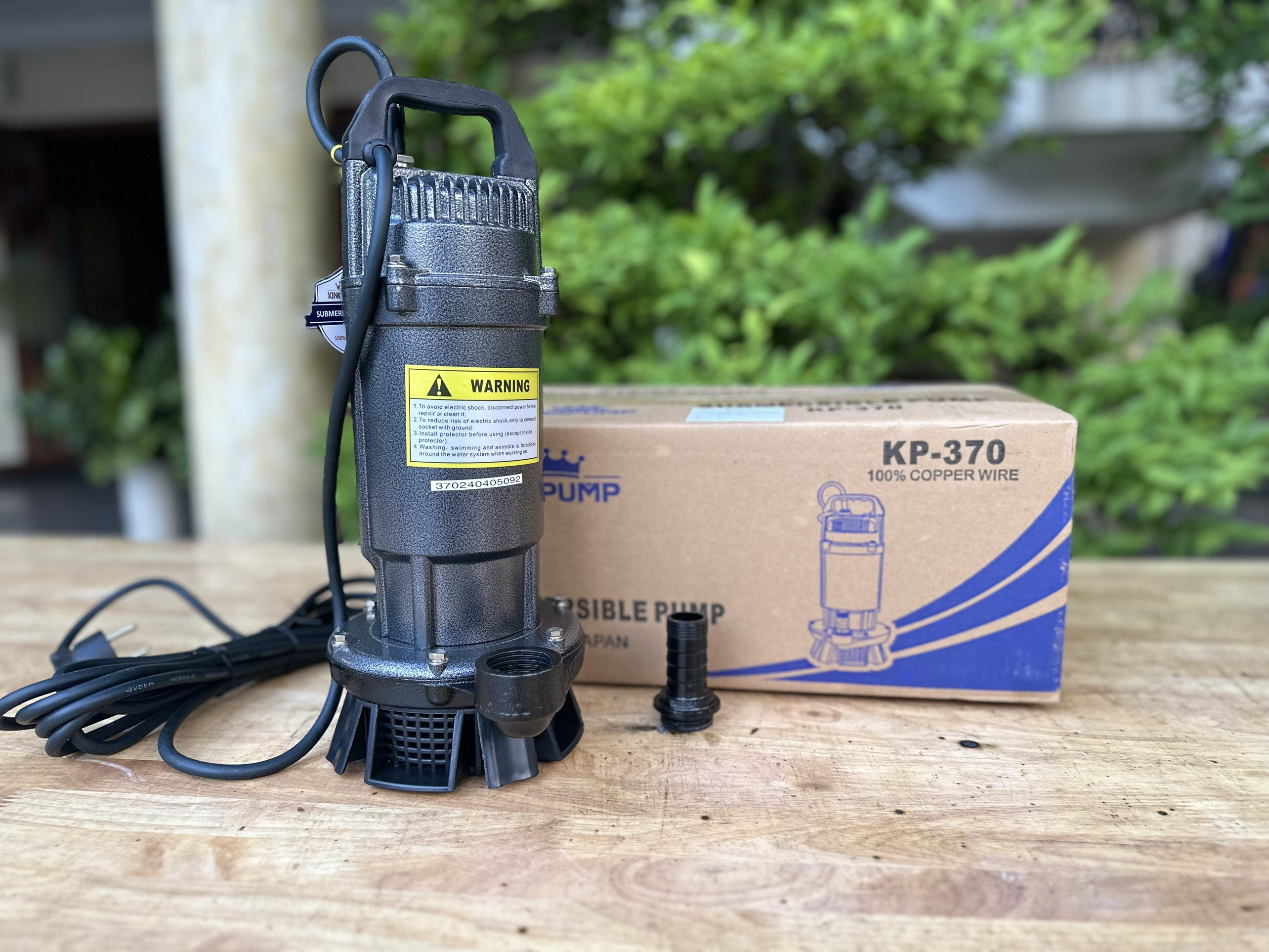 Máy bơm chìm nước sạch có phao KP-800F, 800W = 1.1HP KING PUMP