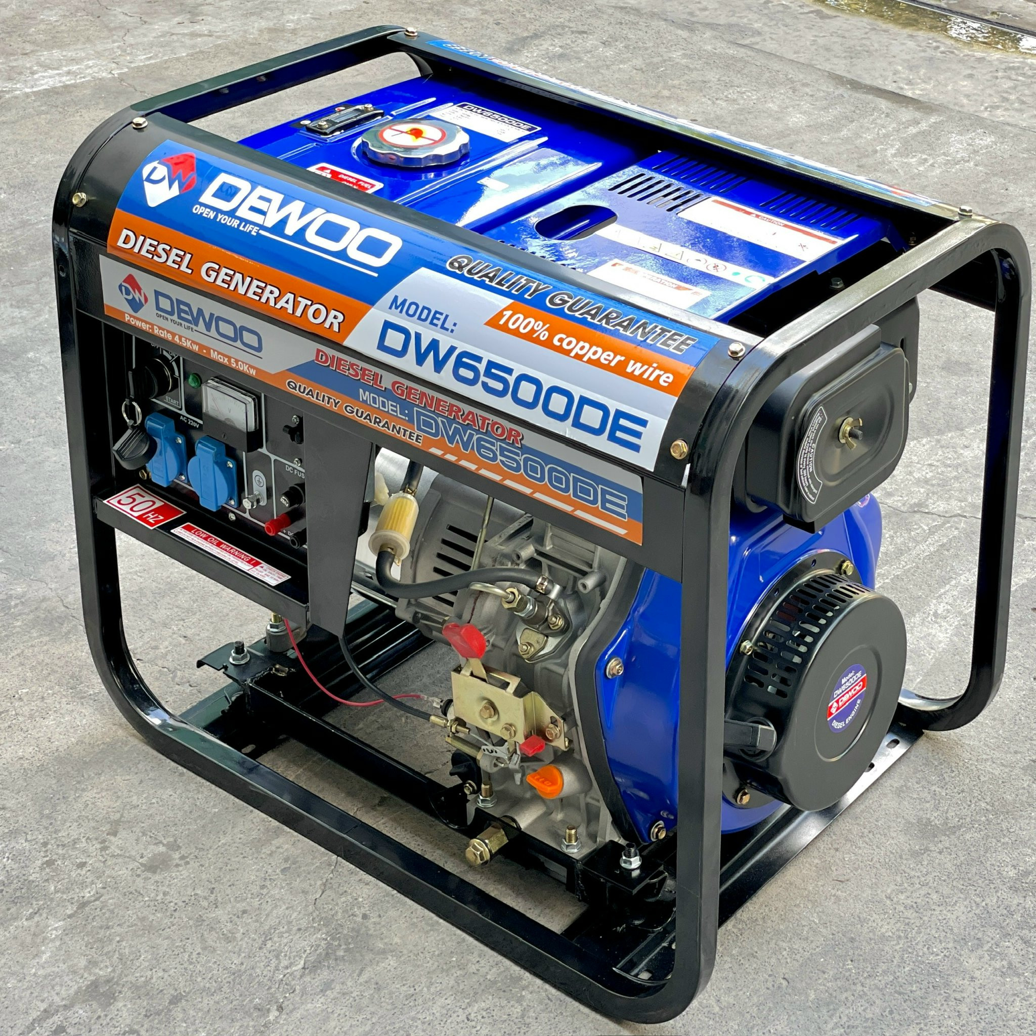 Máy phát điện diesel Dewoo DW6500DE