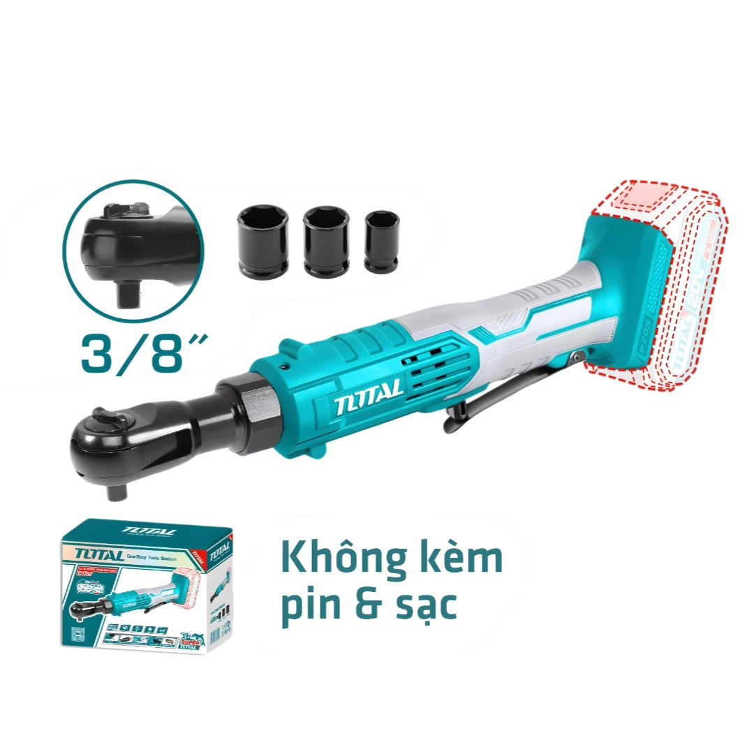 Máy siết bu loong góc TOTAL TDRLI2060151 dùng  pin 20V (không  kèm pin & sạc)