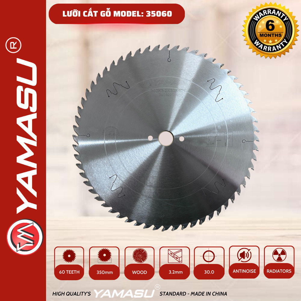 Lưỡi cắt gỗ YAMASU 350mm 60 răng YA-36050