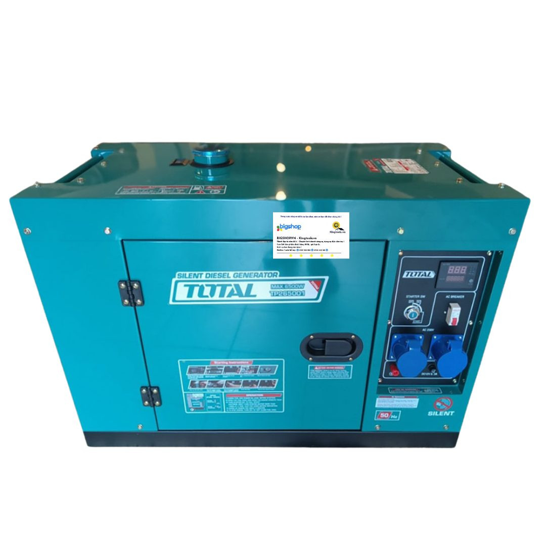 Tổ máy phát điện dùng dầu 6.5kW TOTAL TP265001