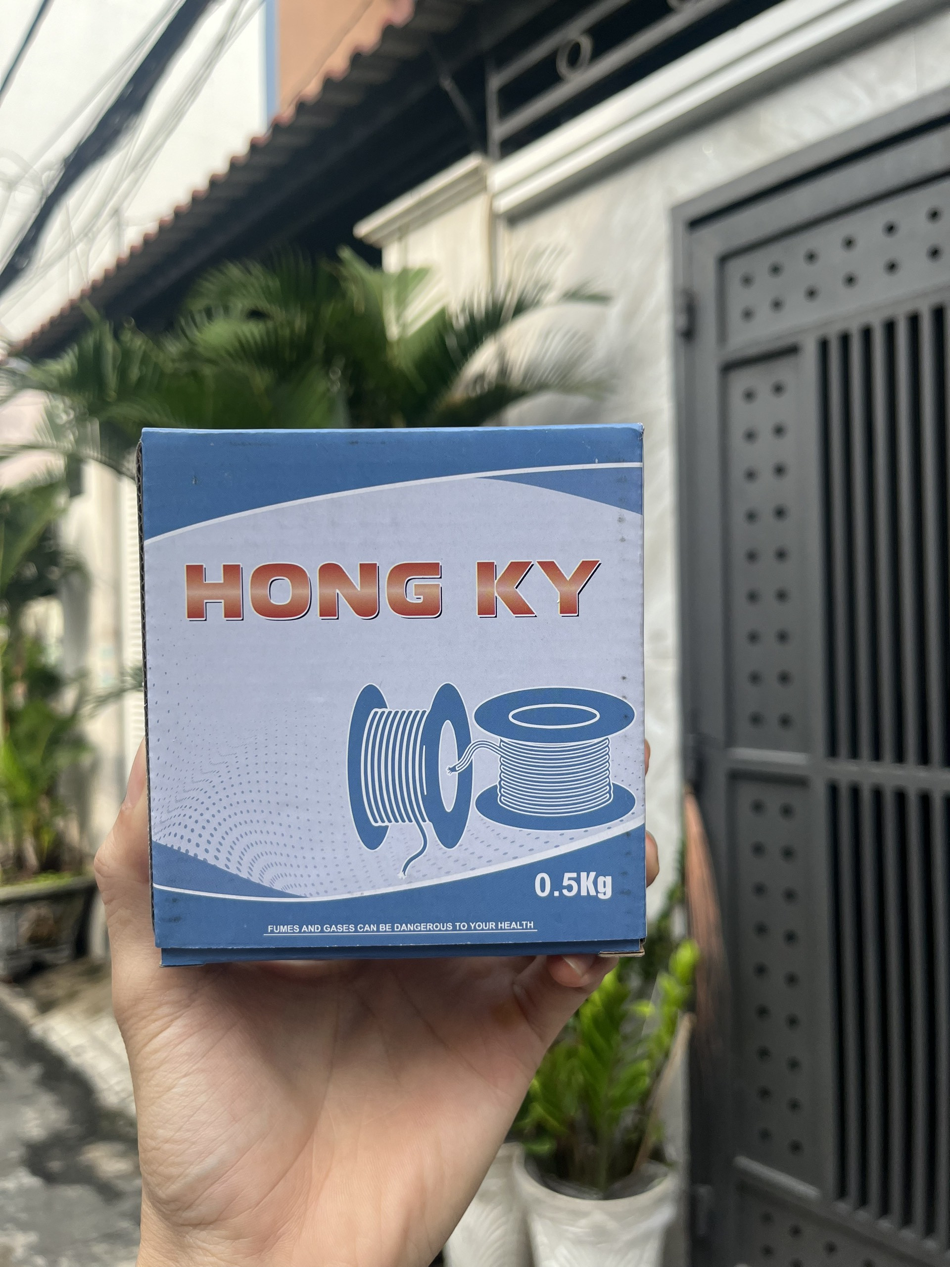 Cuộn dây hàn MIG thép lõi thuốc không dùng khí A000902 Hồng Ký, 0.5 Kg