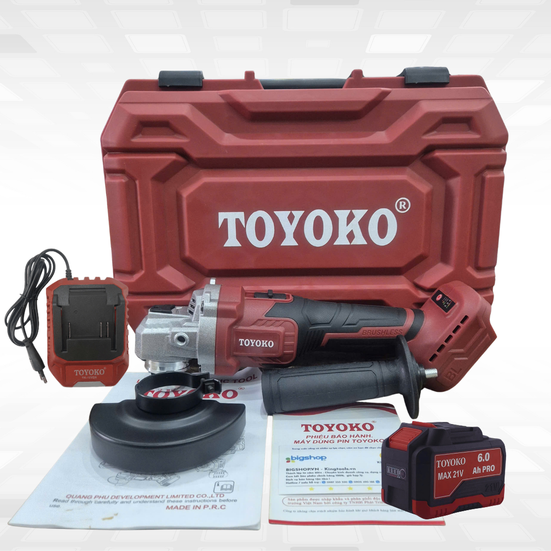 Máy mài góc dùng pin TOYOKO T01100G (Đĩa 100mm)