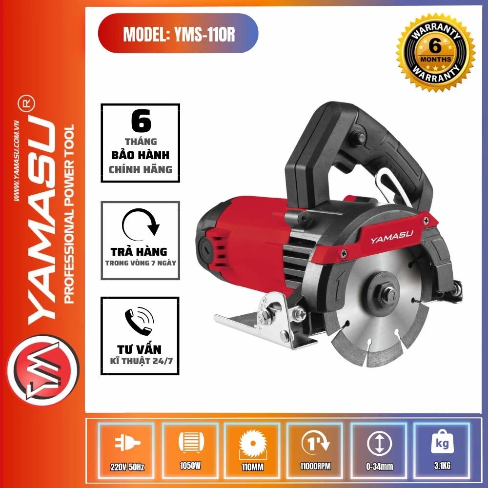 Máy cắt gạch 110MM Yamasu YMS-110R