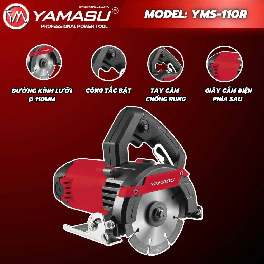 Máy cắt gạch 110MM Yamasu YMS-110R