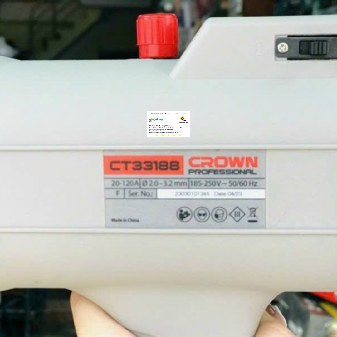 Máy hàn que mini Crown CT33188 (Dòng hàn 120A)