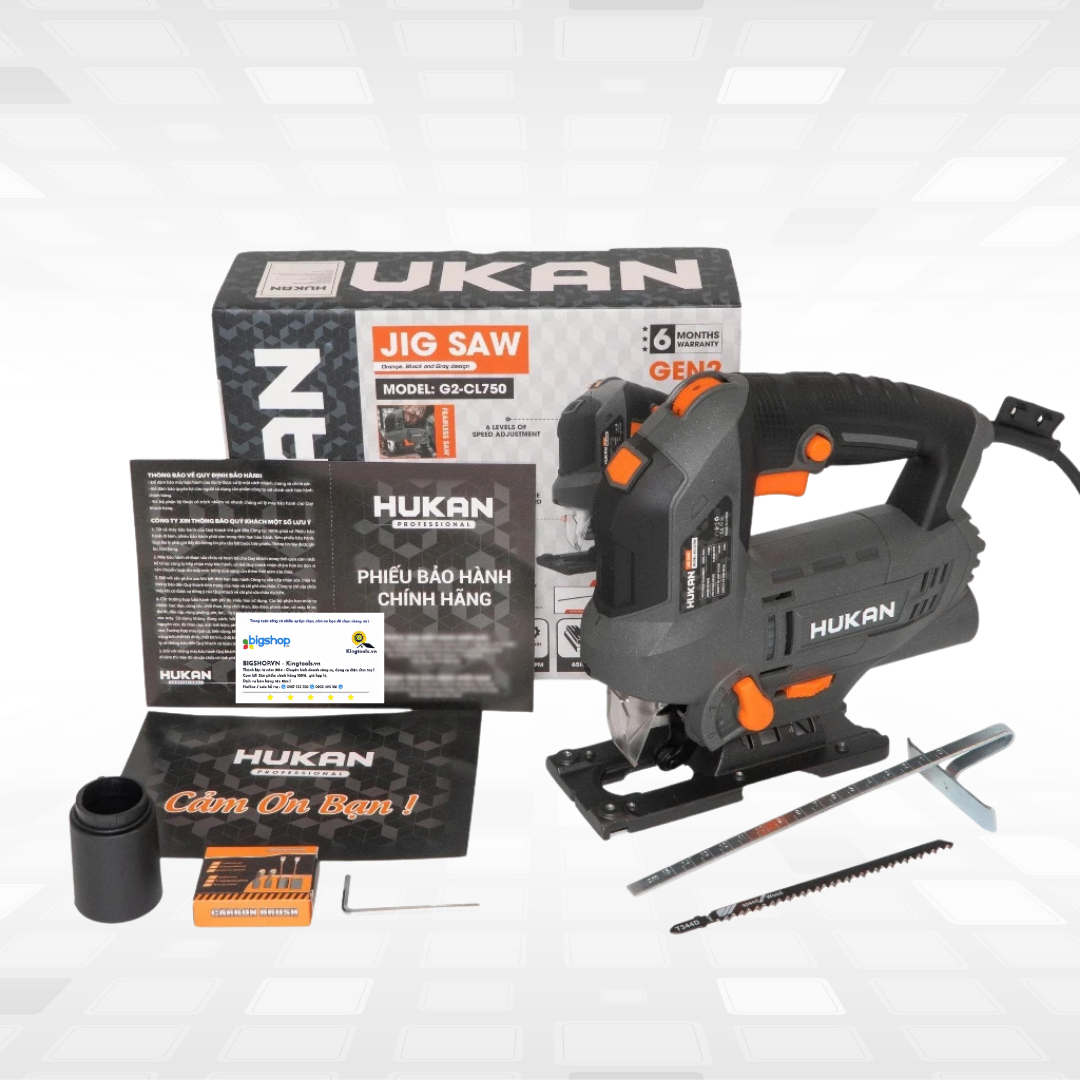 Máy cưa lọng dùng điện 220V HUKAN G2-CL750 (GEN 2) - Công suất 750W