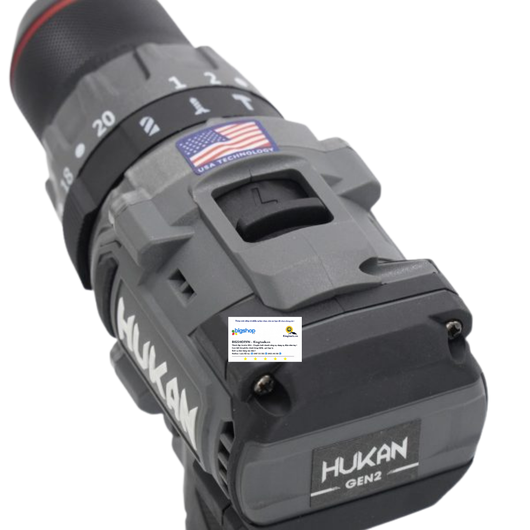 Máy khoan pin 13mm HUKAN HM21-G2-Z1700 (GEN 2)