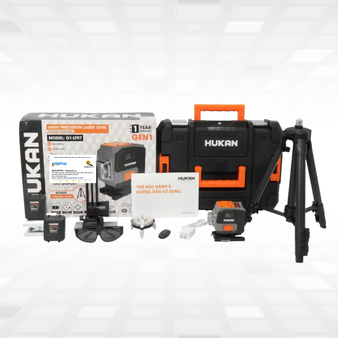 Máy cân bằng laser 12 tia xanh HUKAN G1-LT97 (GEN 1)