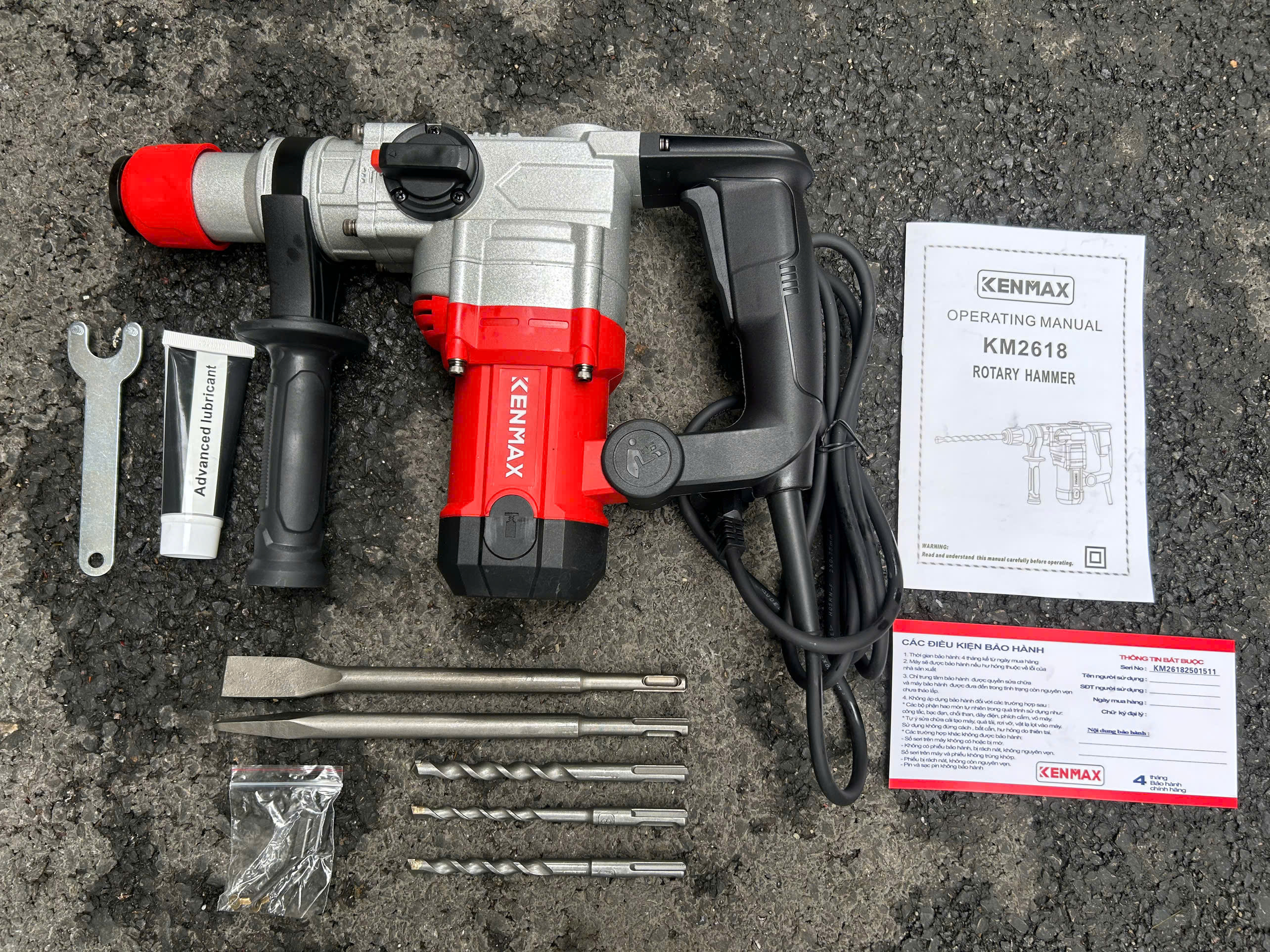 Máy khoan búa 2 chức năng KM-2618